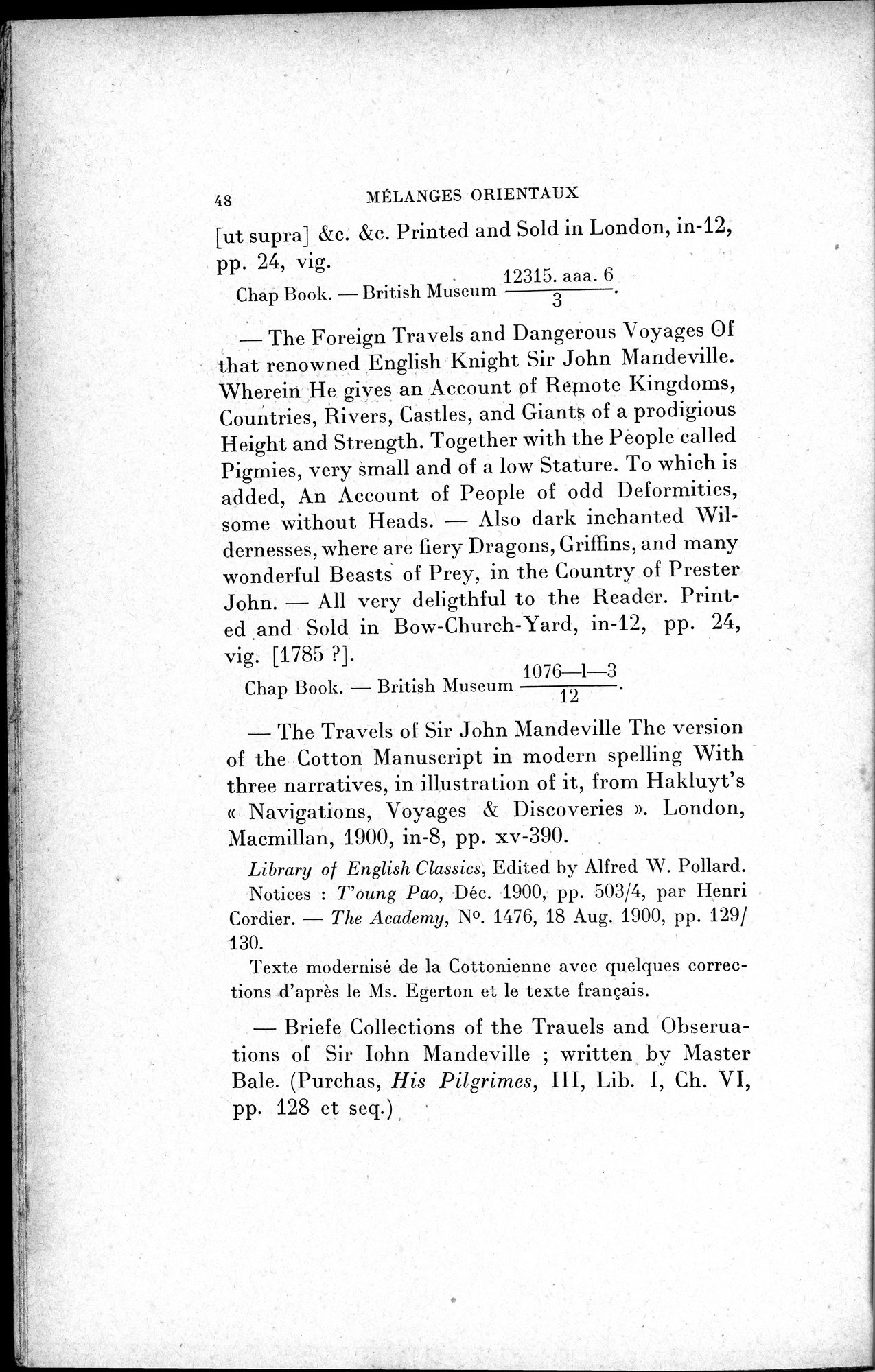 Mélanges d'Histoire et de Géographie Orientales : vol.1 / Page 56 (Grayscale High Resolution Image)