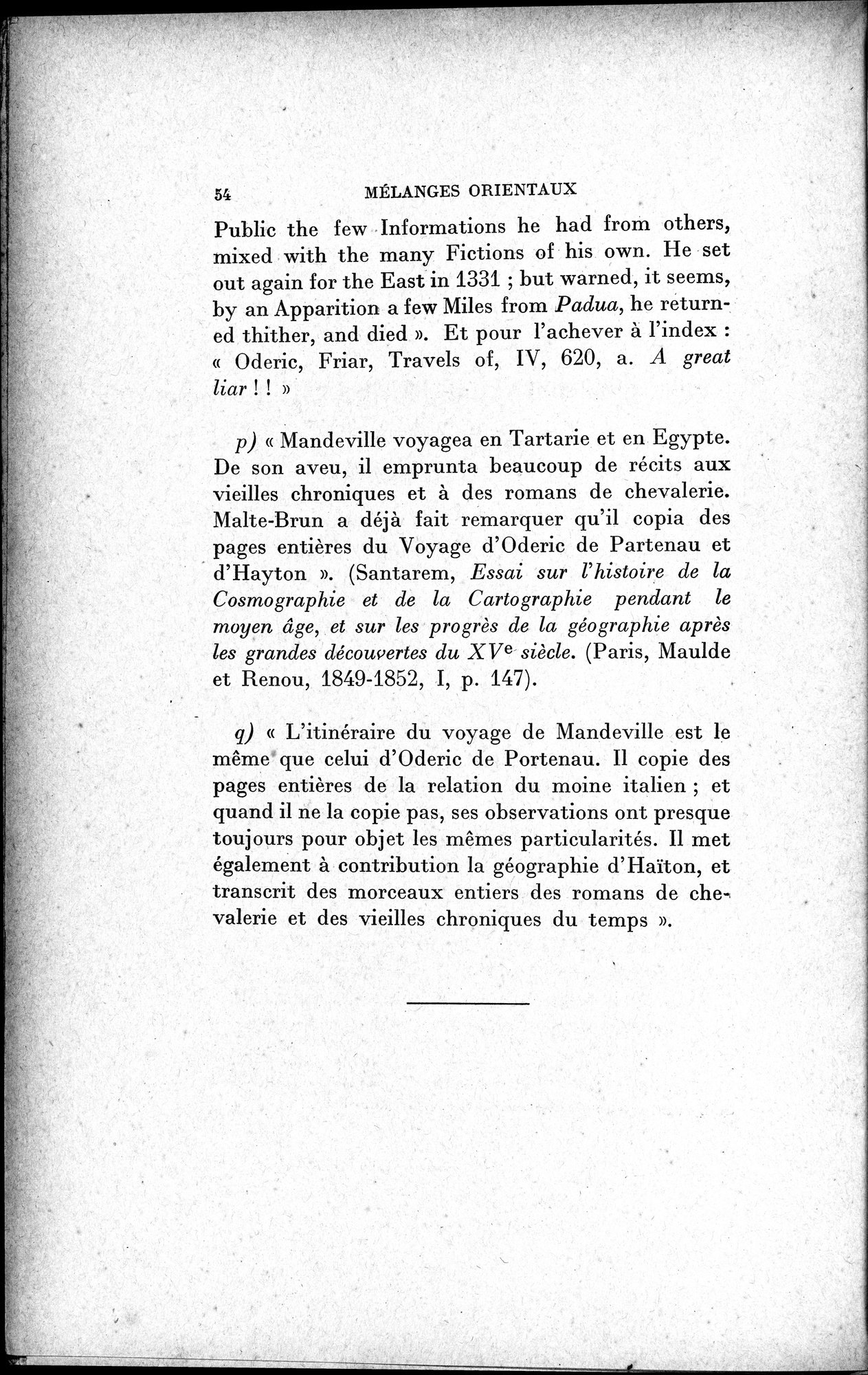 Mélanges d'Histoire et de Géographie Orientales : vol.1 / 62 ページ（白黒高解像度画像）