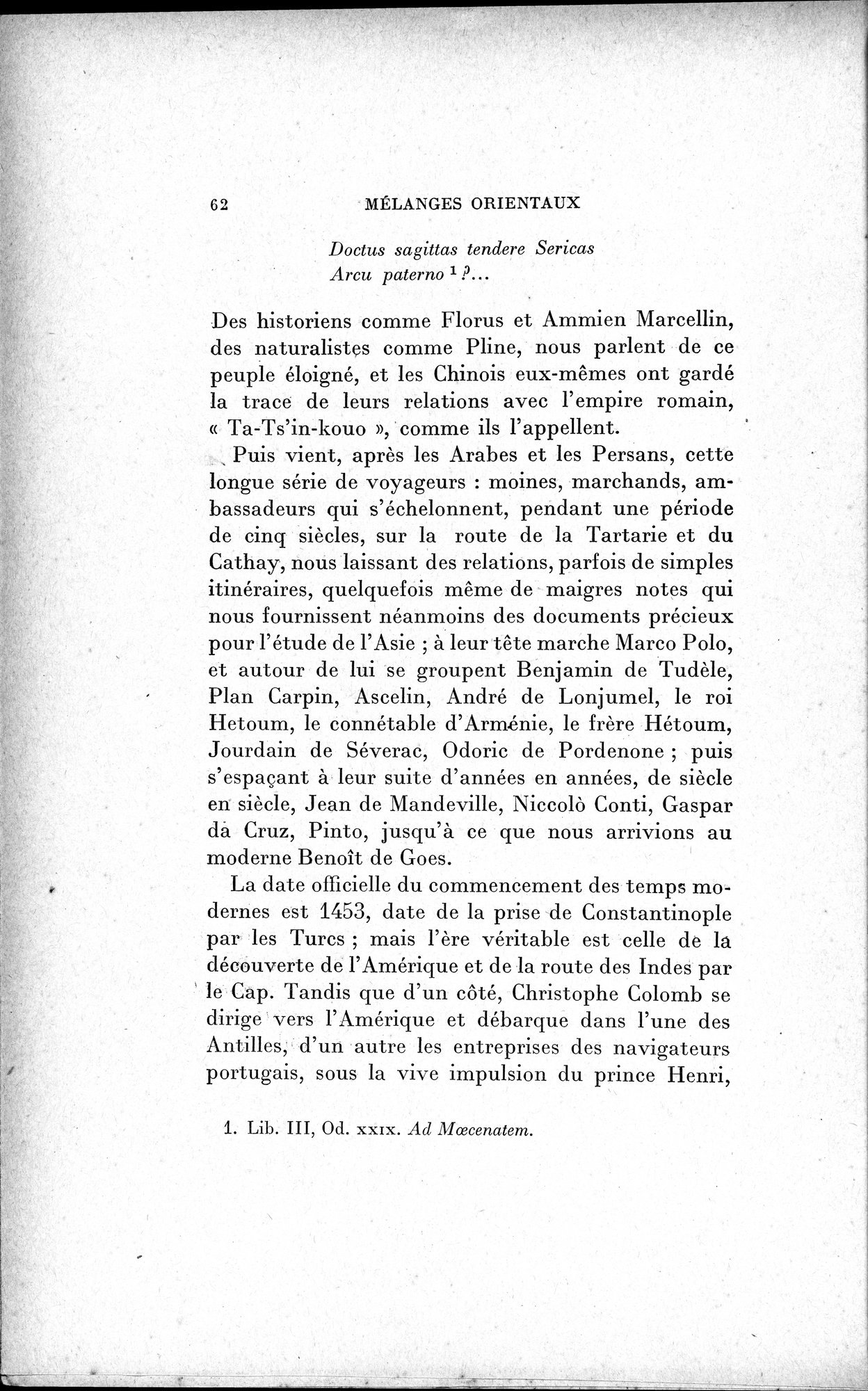 Mélanges d'Histoire et de Géographie Orientales : vol.1 / 70 ページ（白黒高解像度画像）