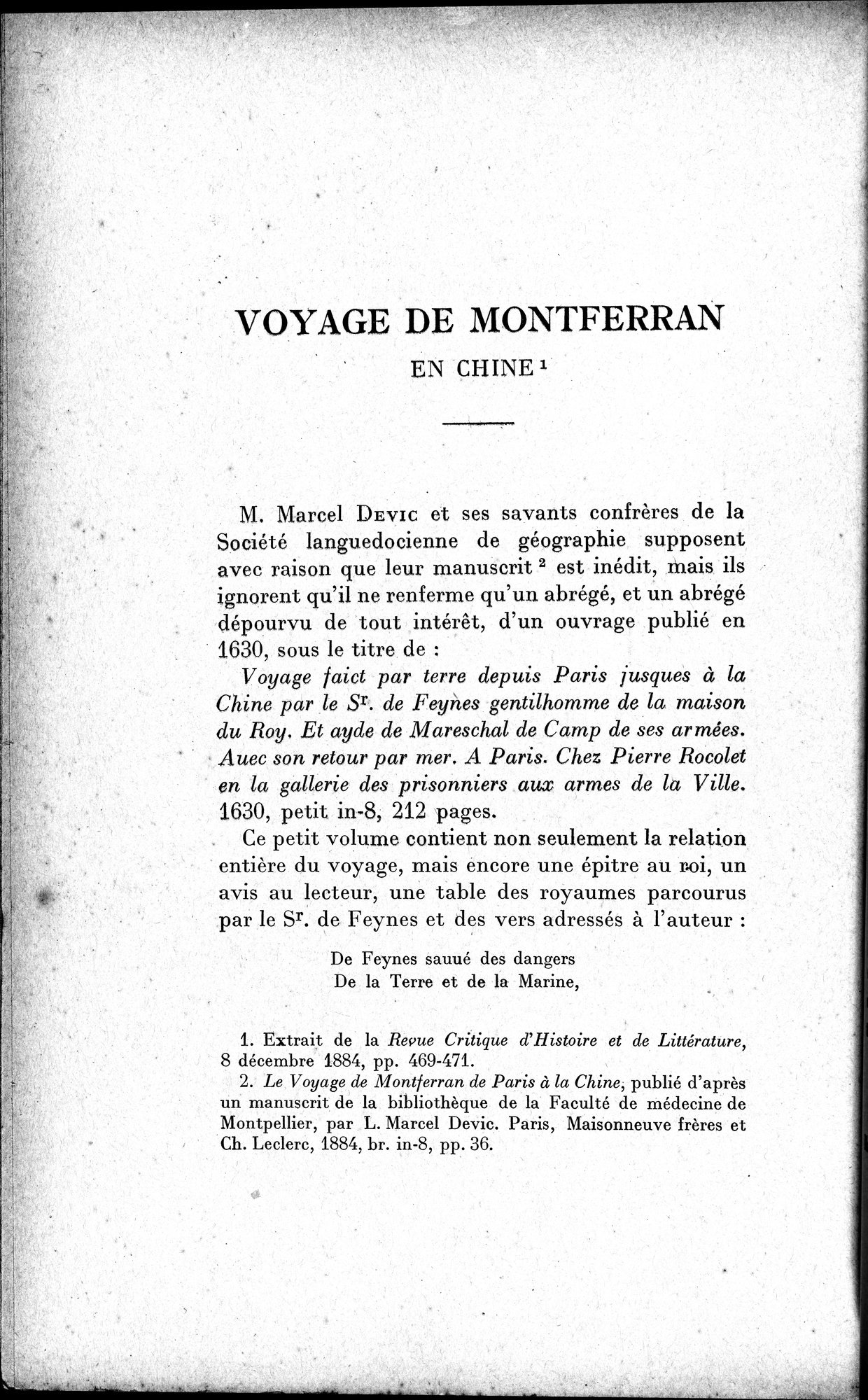Mélanges d'Histoire et de Géographie Orientales : vol.1 / Page 78 (Grayscale High Resolution Image)