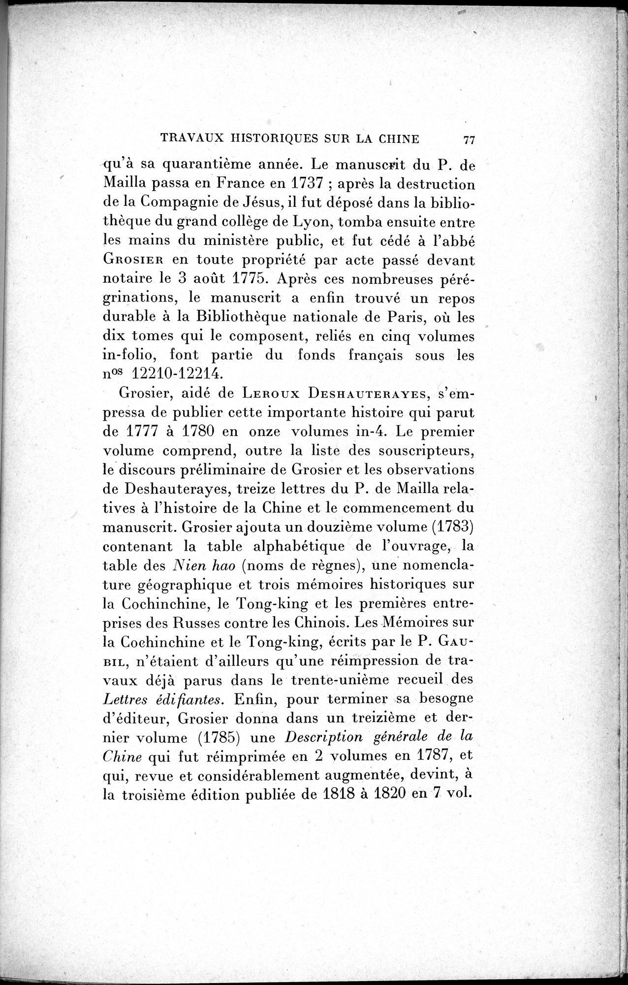 Mélanges d'Histoire et de Géographie Orientales : vol.1 / 85 ページ（白黒高解像度画像）