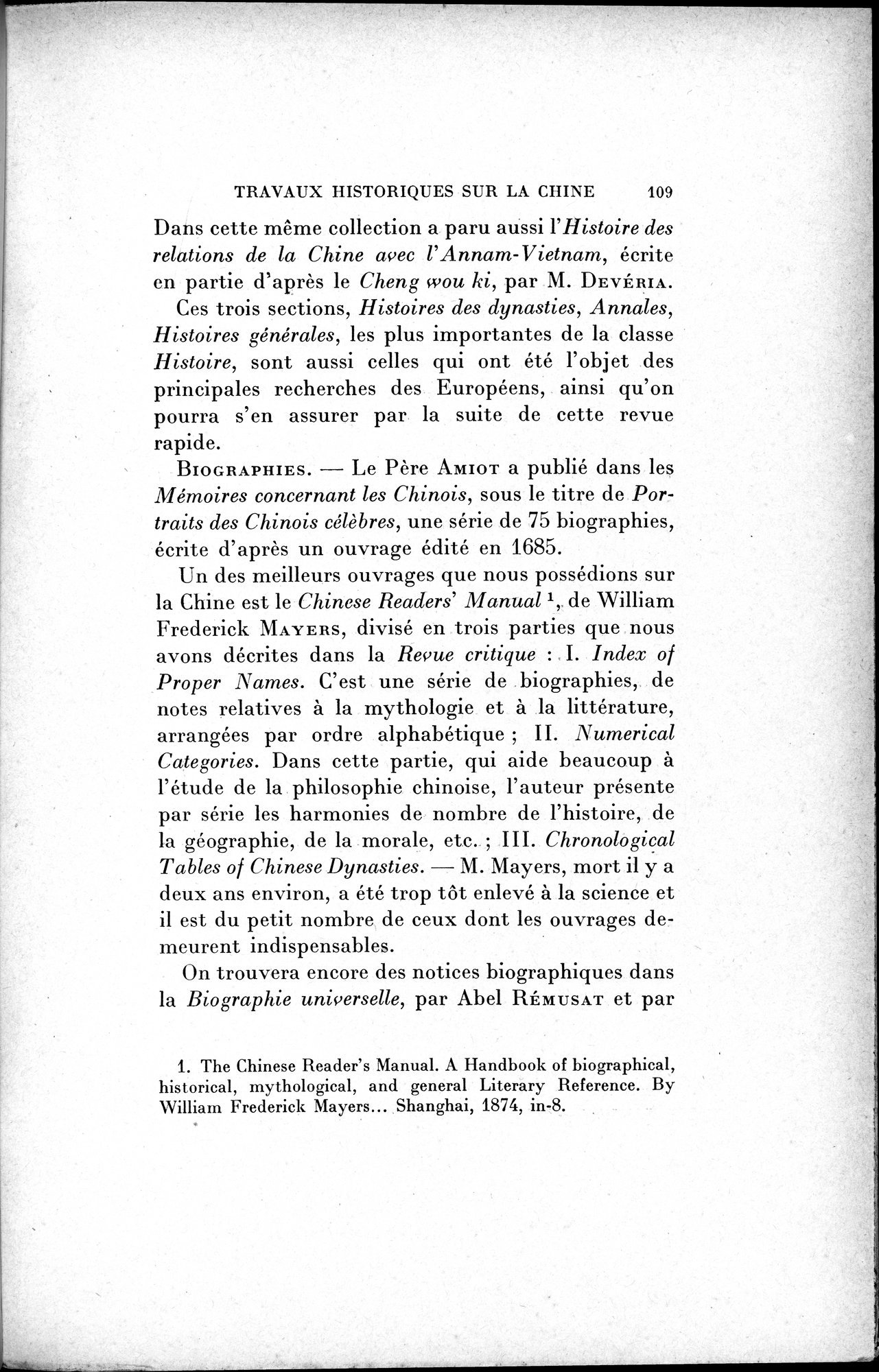 Mélanges d'Histoire et de Géographie Orientales : vol.1 / 117 ページ（白黒高解像度画像）