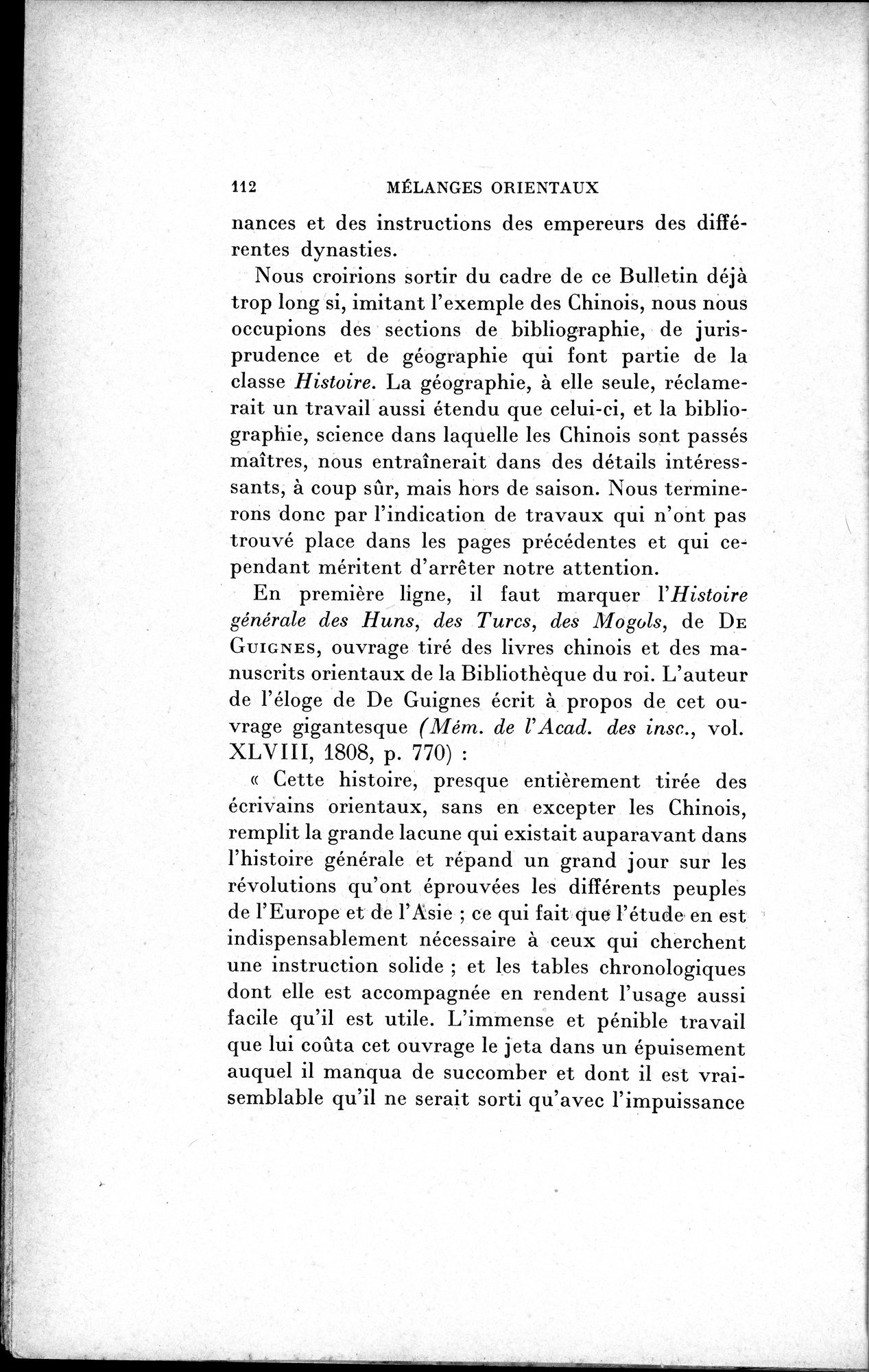 Mélanges d'Histoire et de Géographie Orientales : vol.1 / 120 ページ（白黒高解像度画像）