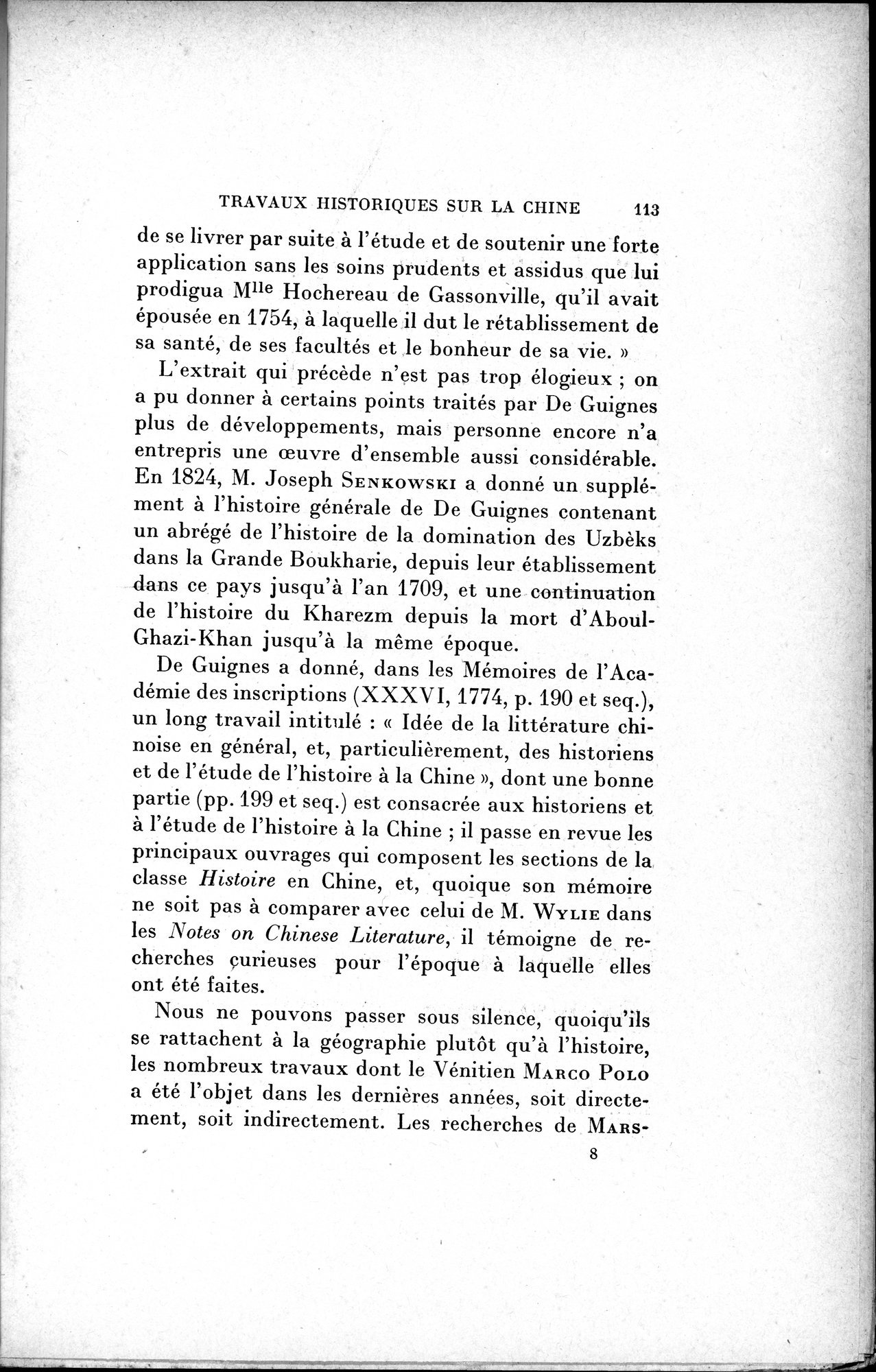 Mélanges d'Histoire et de Géographie Orientales : vol.1 / 121 ページ（白黒高解像度画像）
