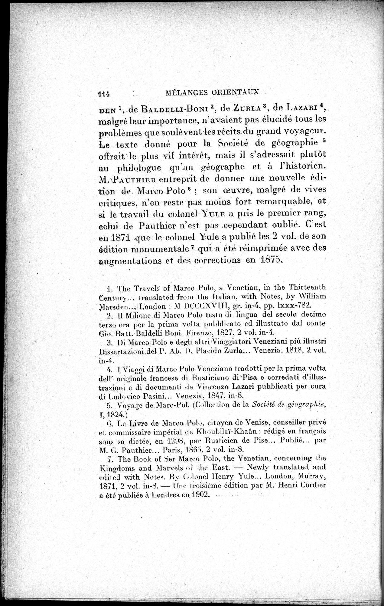 Mélanges d'Histoire et de Géographie Orientales : vol.1 / 122 ページ（白黒高解像度画像）