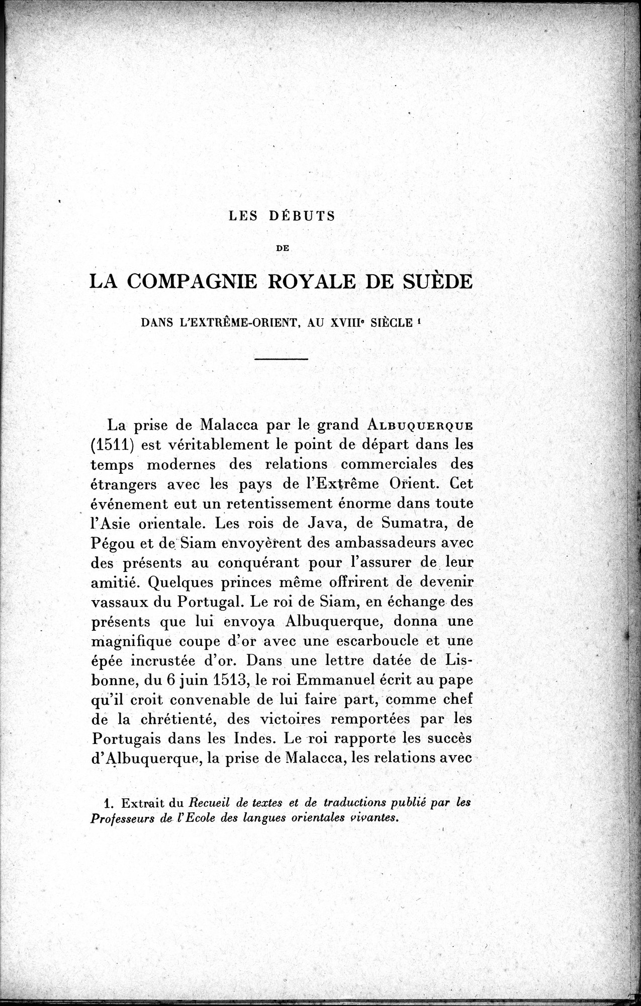 Mélanges d'Histoire et de Géographie Orientales : vol.1 / 125 ページ（白黒高解像度画像）
