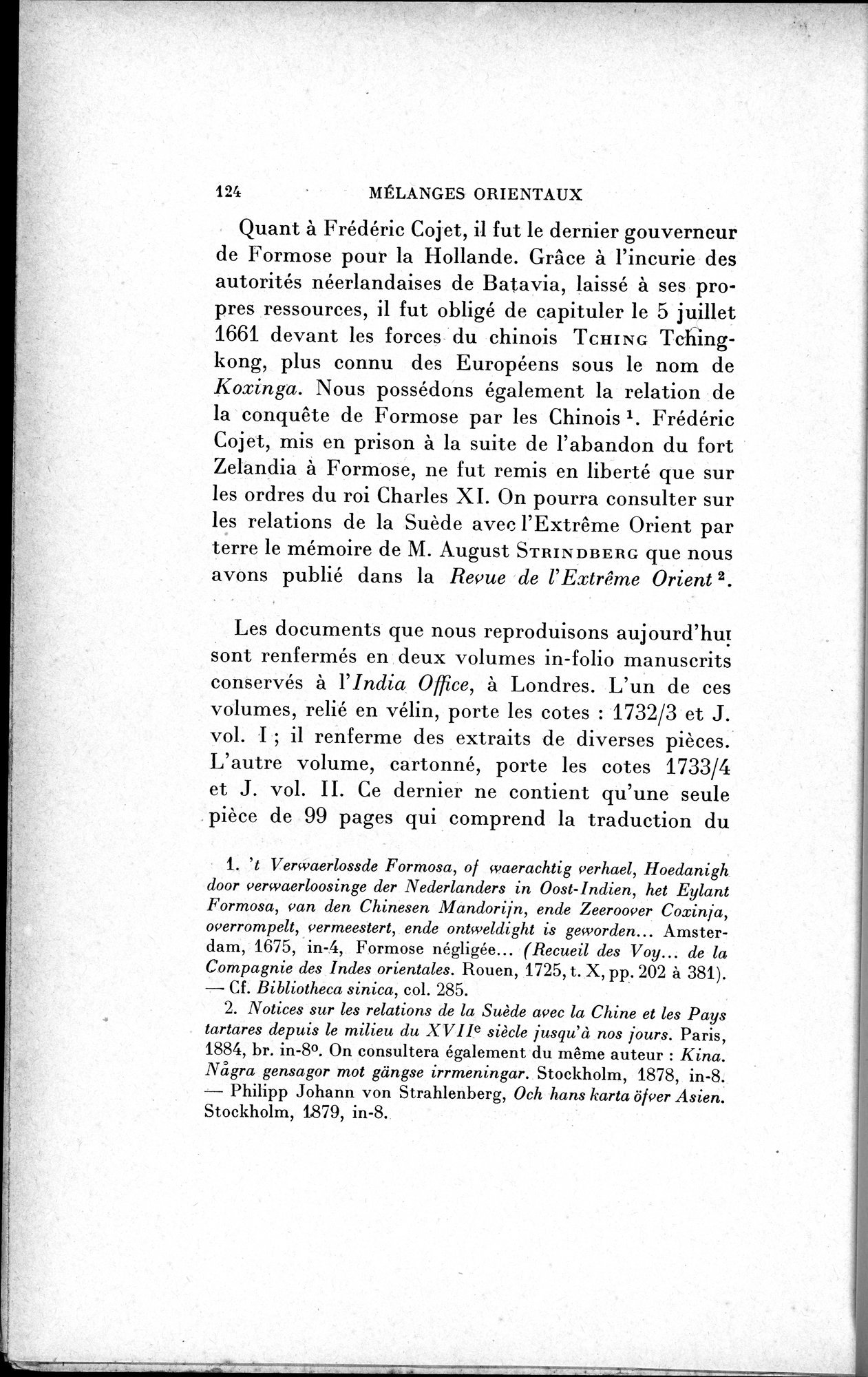 Mélanges d'Histoire et de Géographie Orientales : vol.1 / 132 ページ（白黒高解像度画像）