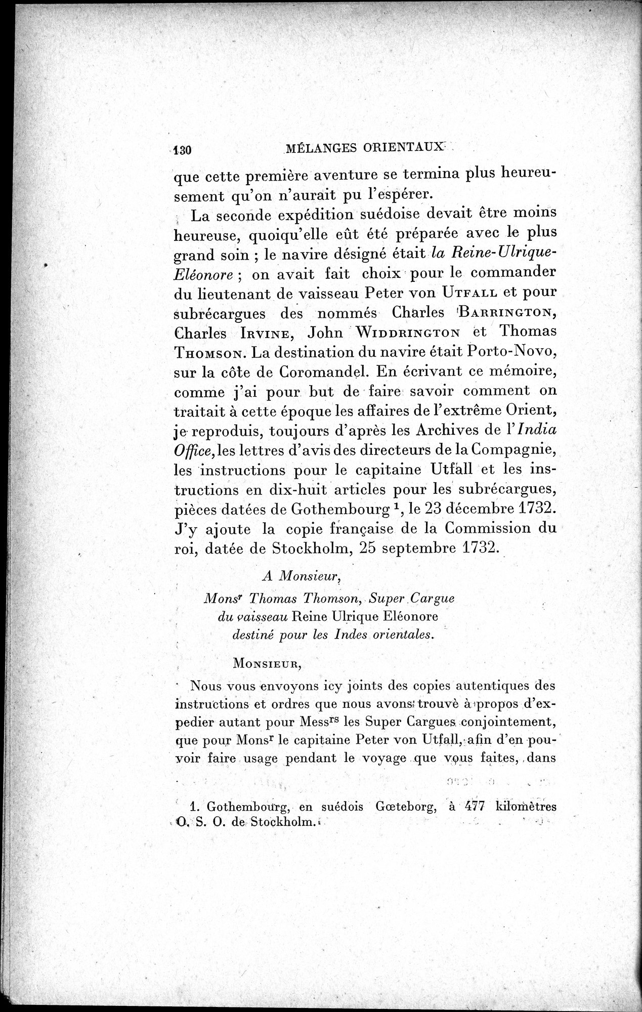 Mélanges d'Histoire et de Géographie Orientales : vol.1 / 138 ページ（白黒高解像度画像）