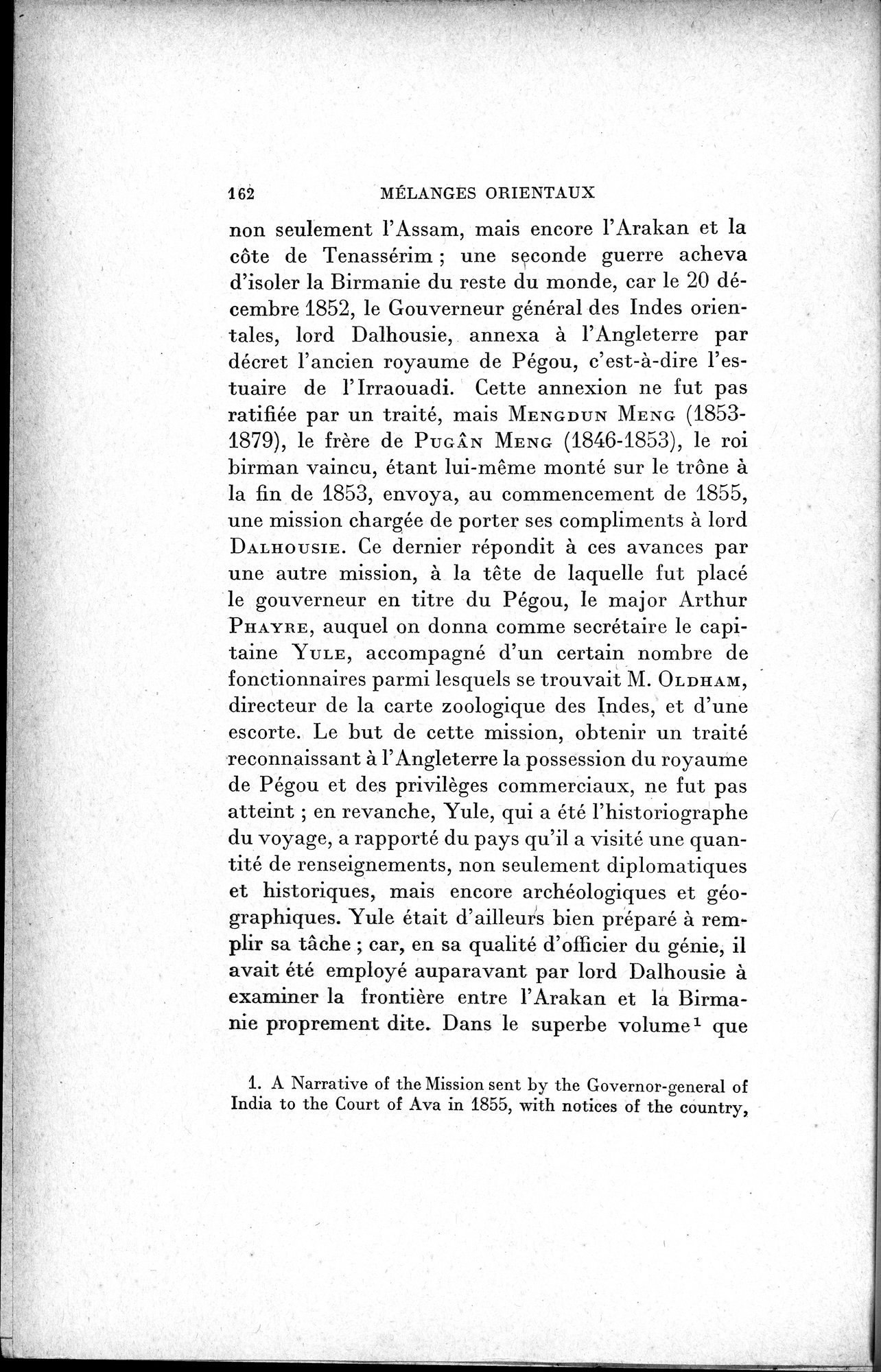 Mélanges d'Histoire et de Géographie Orientales : vol.1 / 170 ページ（白黒高解像度画像）