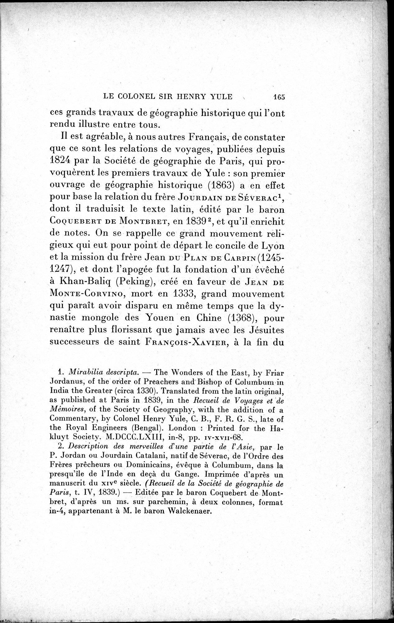 Mélanges d'Histoire et de Géographie Orientales : vol.1 / 173 ページ（白黒高解像度画像）