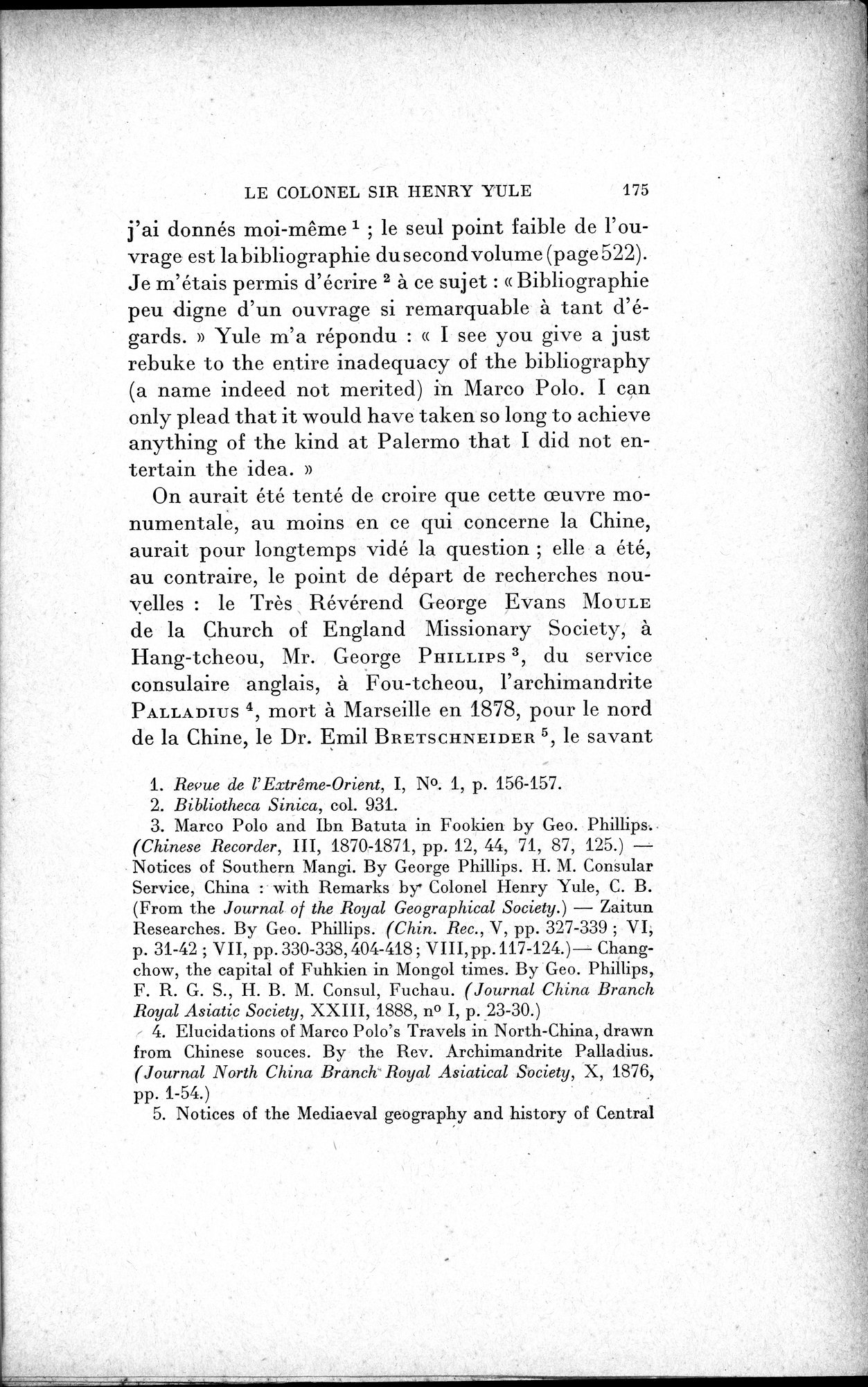 Mélanges d'Histoire et de Géographie Orientales : vol.1 / 183 ページ（白黒高解像度画像）