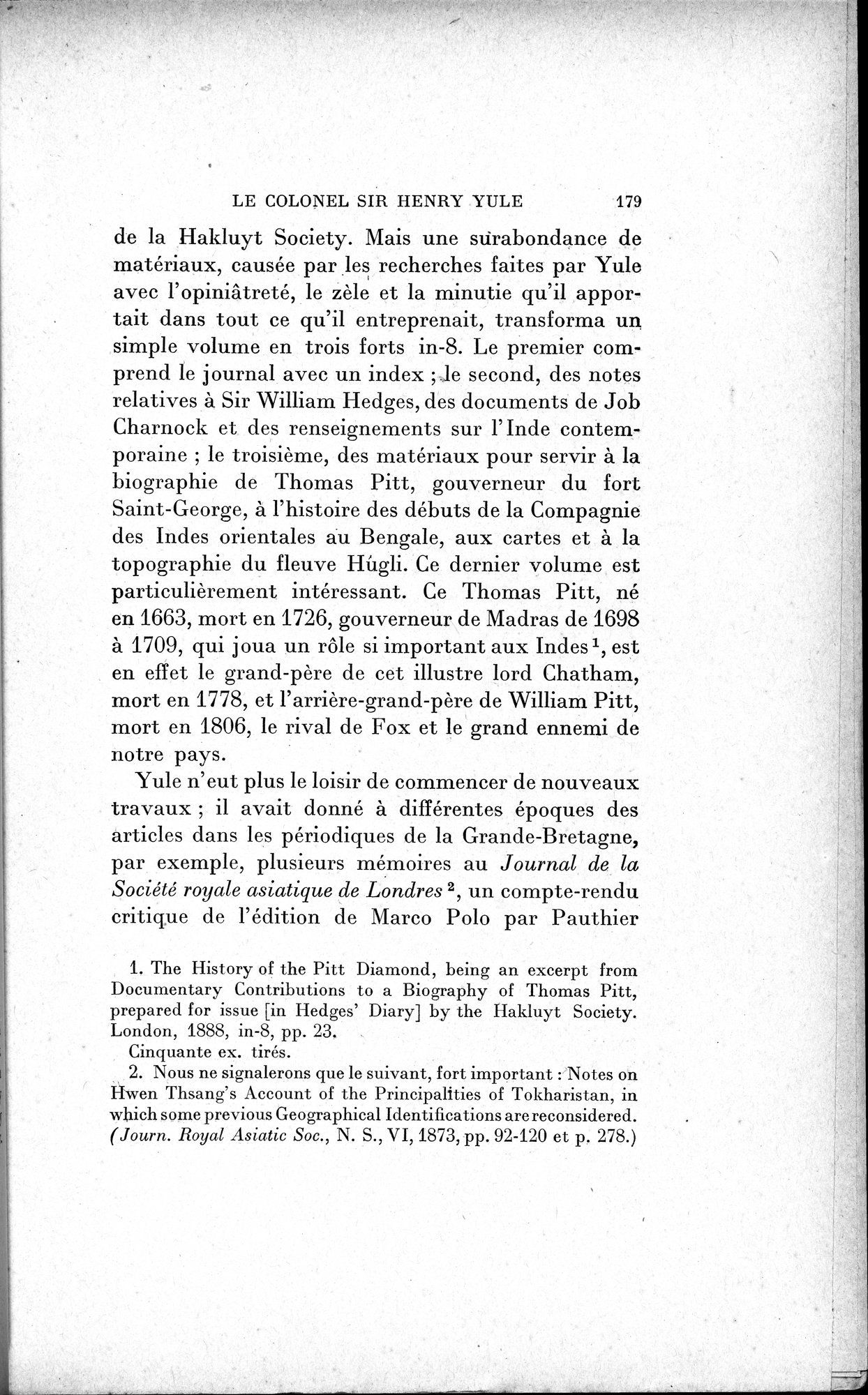 Mélanges d'Histoire et de Géographie Orientales : vol.1 / 187 ページ（白黒高解像度画像）