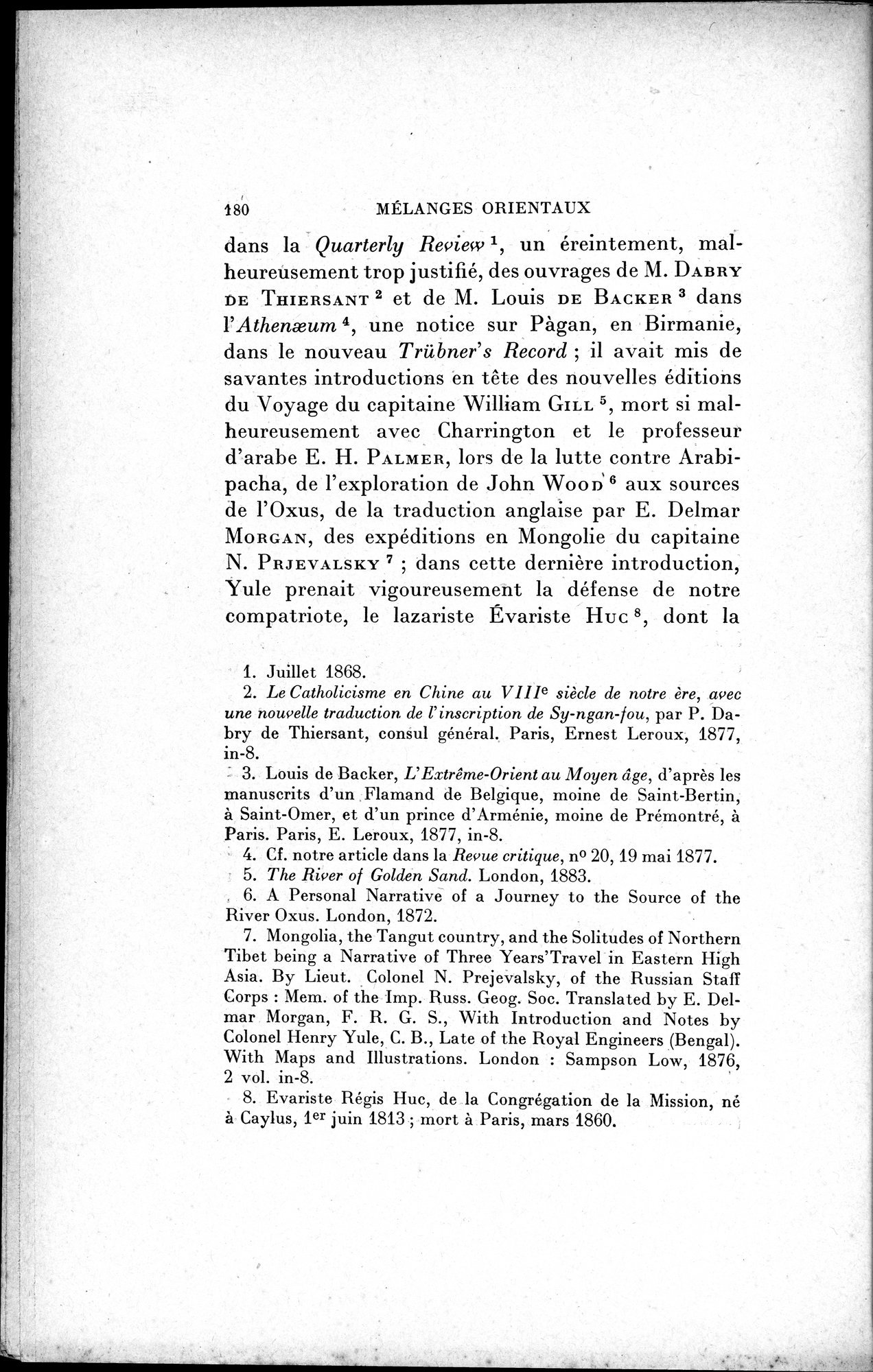 Mélanges d'Histoire et de Géographie Orientales : vol.1 / 188 ページ（白黒高解像度画像）