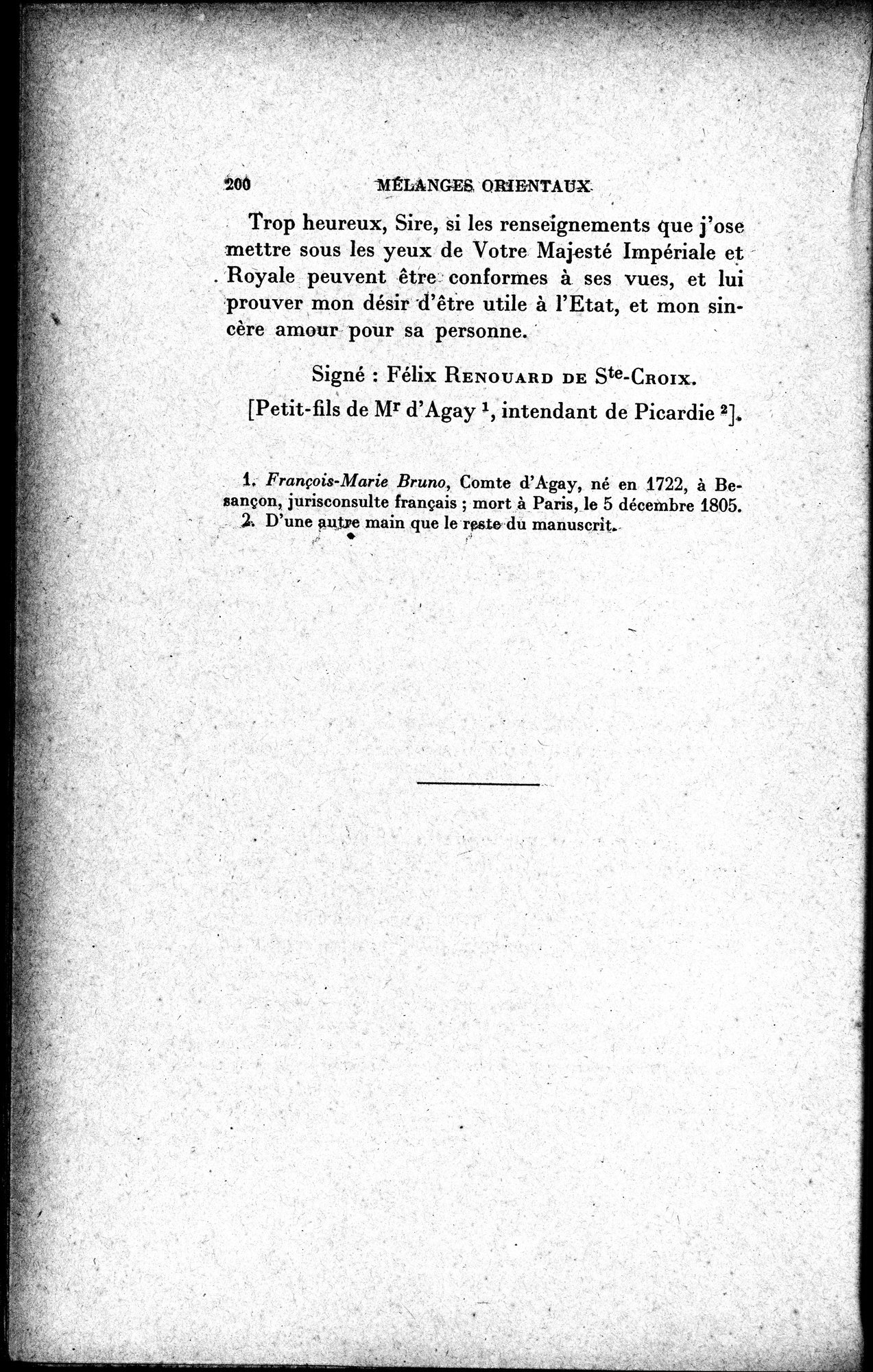 Mélanges d'Histoire et de Géographie Orientales : vol.1 / 208 ページ（白黒高解像度画像）