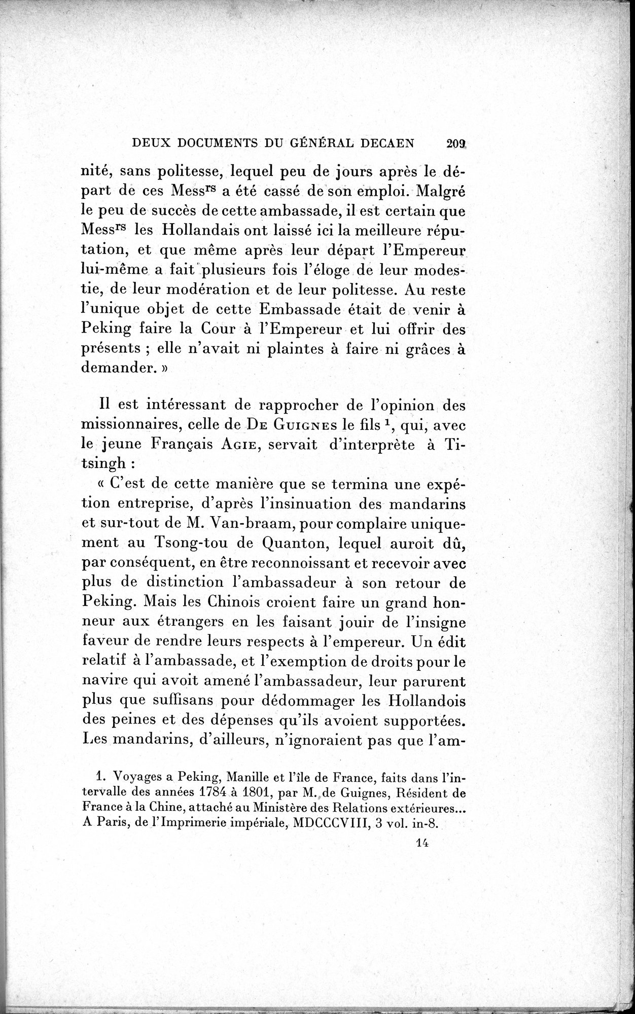 Mélanges d'Histoire et de Géographie Orientales : vol.1 / 217 ページ（白黒高解像度画像）
