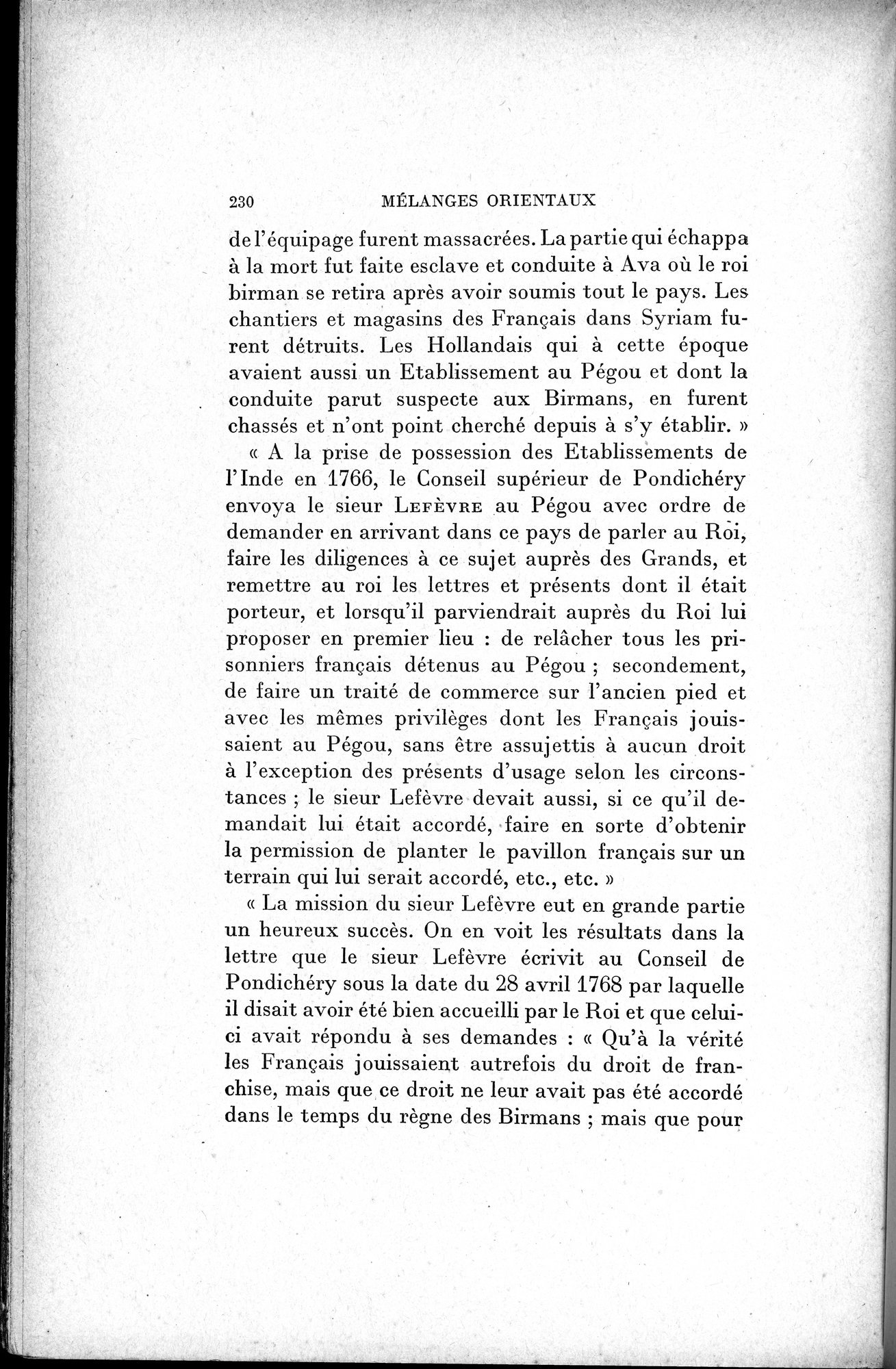 Mélanges d'Histoire et de Géographie Orientales : vol.1 / 238 ページ（白黒高解像度画像）