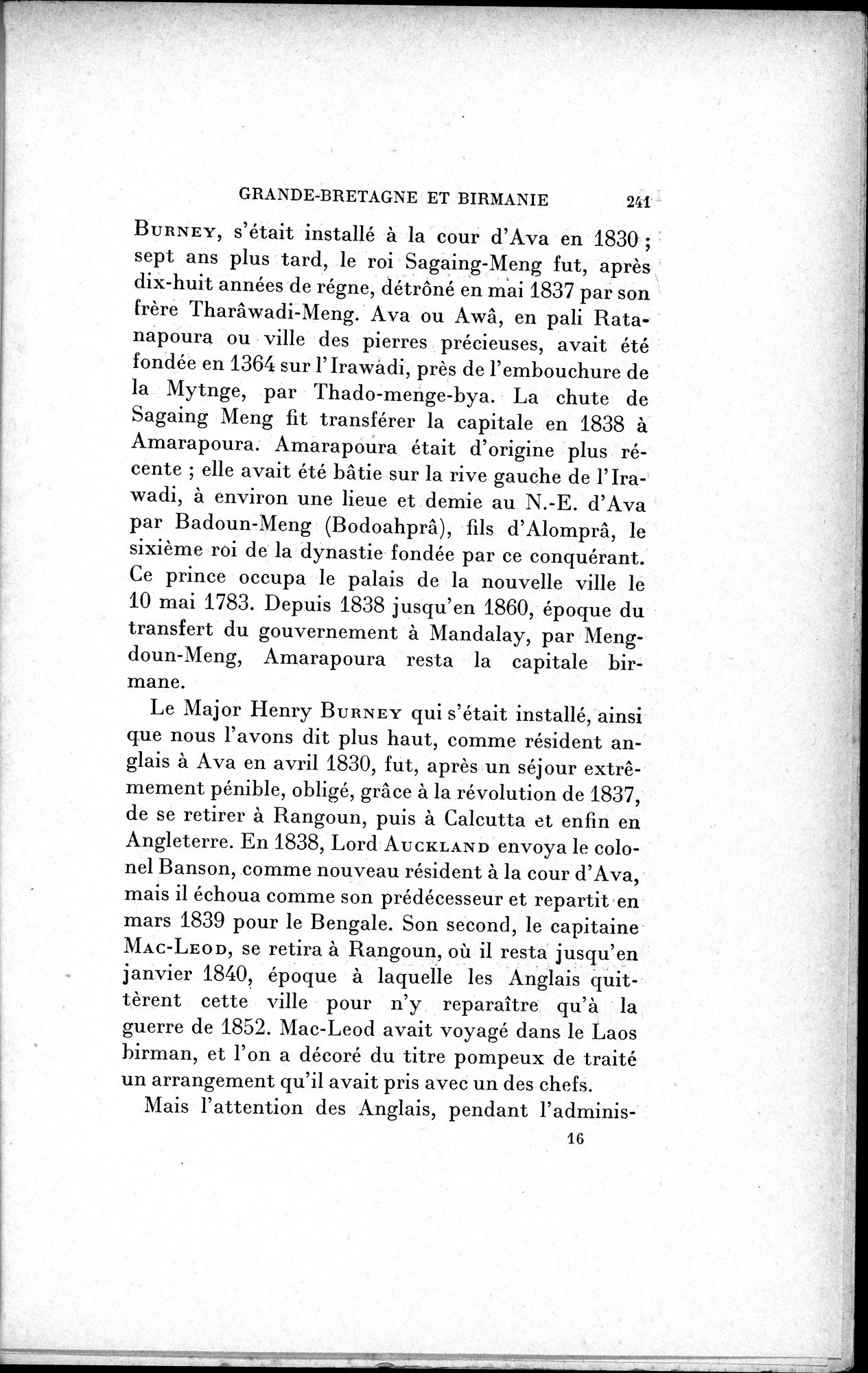 Mélanges d'Histoire et de Géographie Orientales : vol.1 / 249 ページ（白黒高解像度画像）