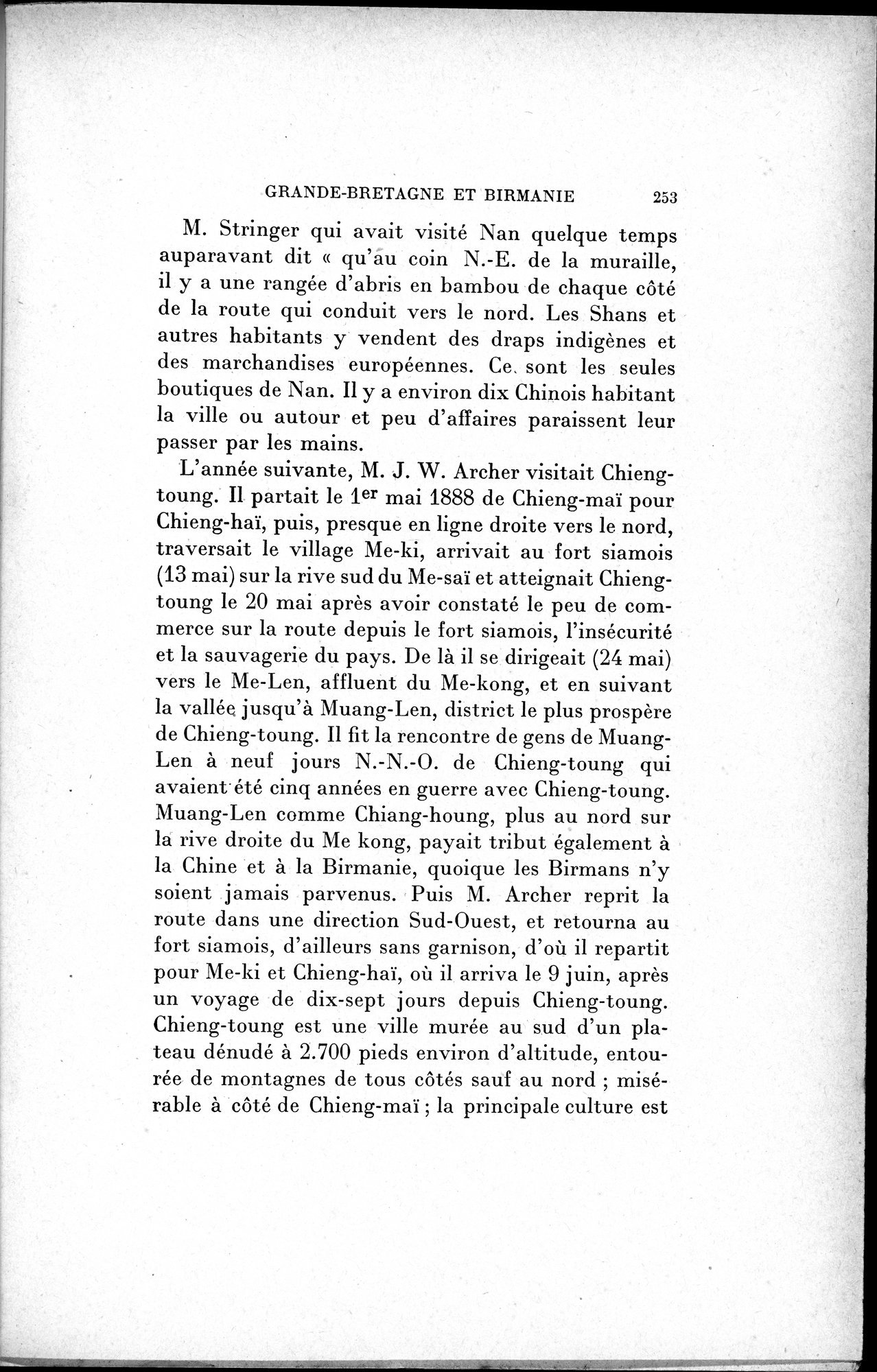 Mélanges d'Histoire et de Géographie Orientales : vol.1 / 261 ページ（白黒高解像度画像）