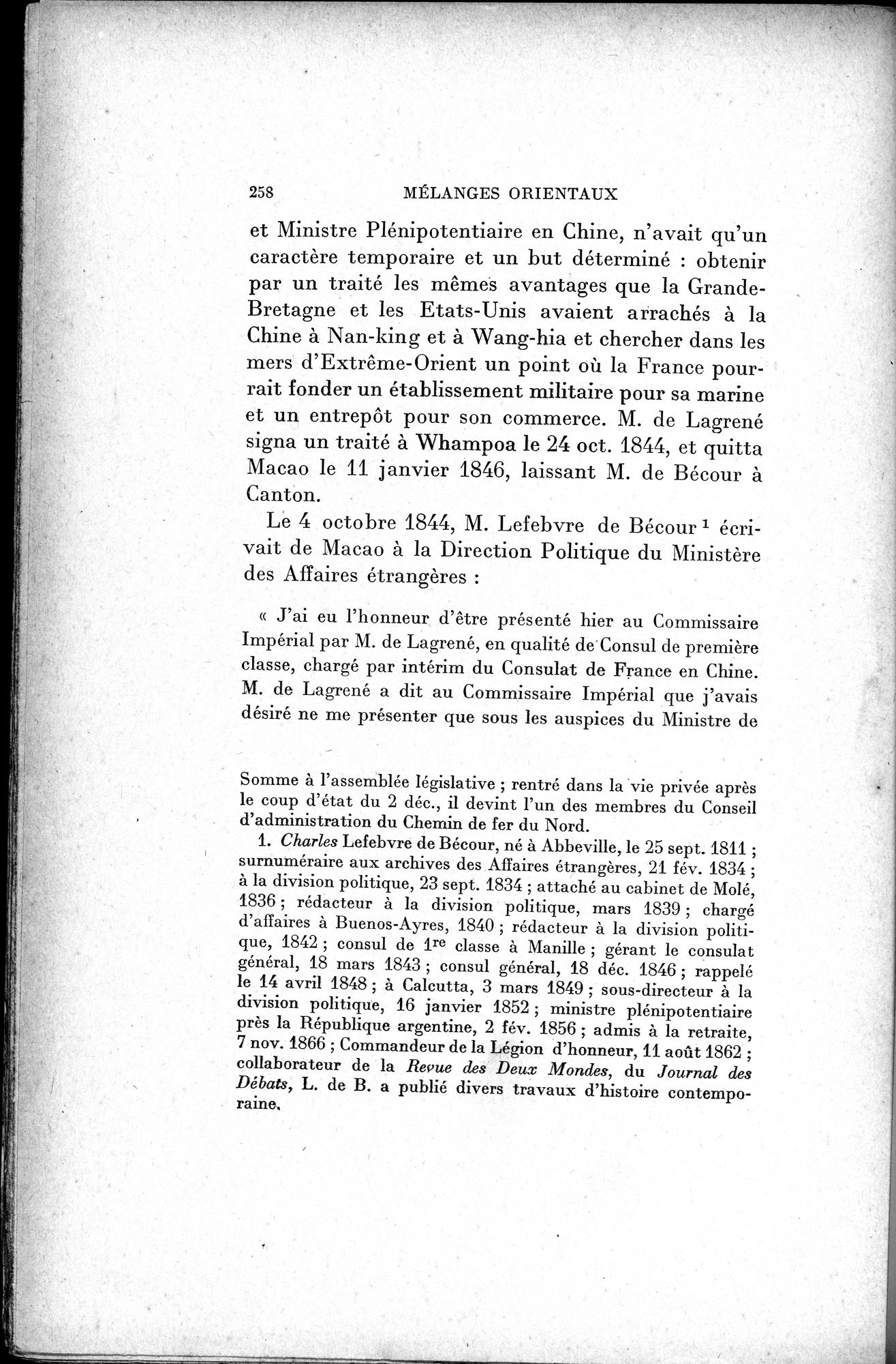 Mélanges d'Histoire et de Géographie Orientales : vol.1 / 266 ページ（白黒高解像度画像）