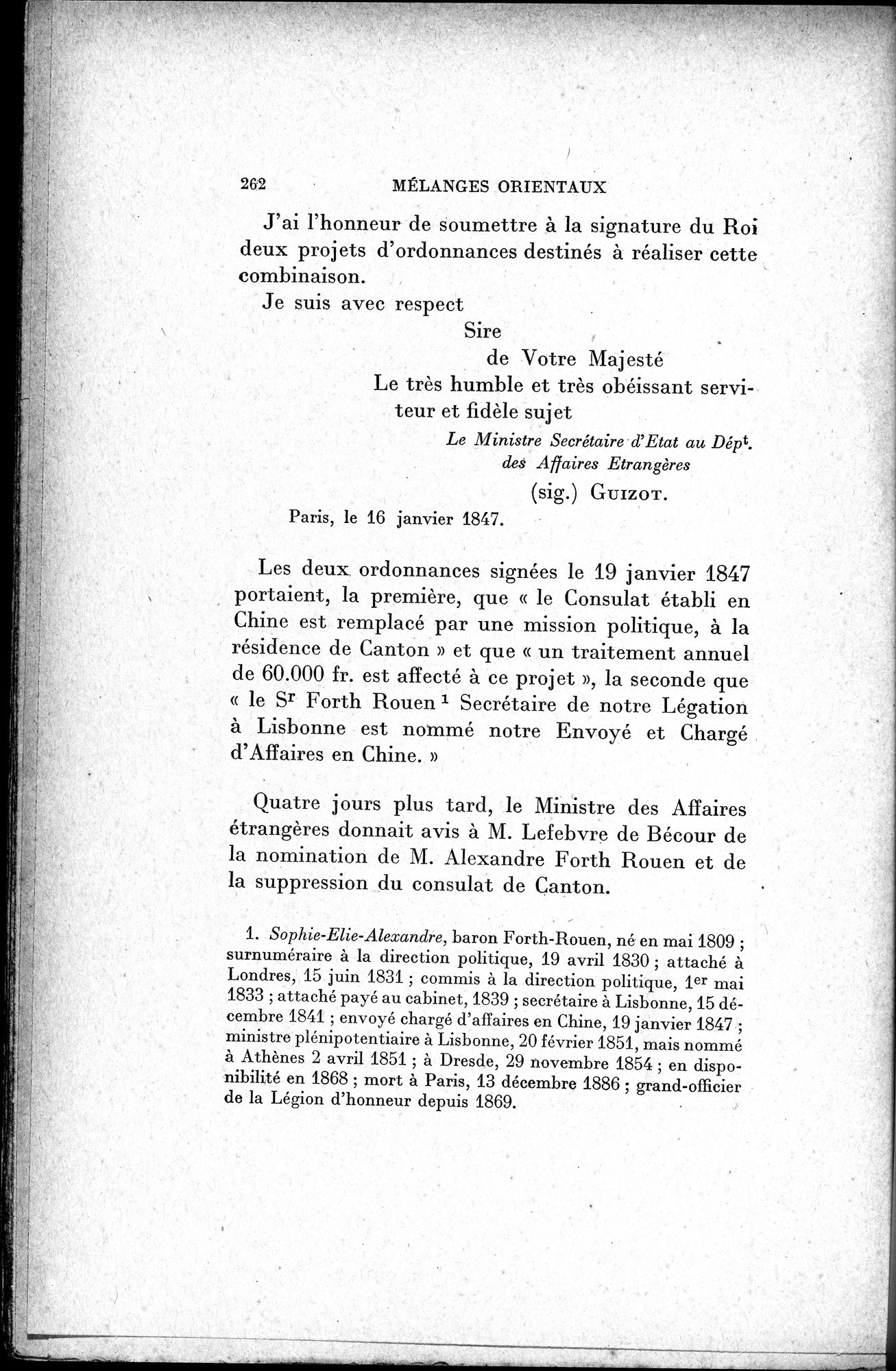 Mélanges d'Histoire et de Géographie Orientales : vol.1 / 270 ページ（白黒高解像度画像）