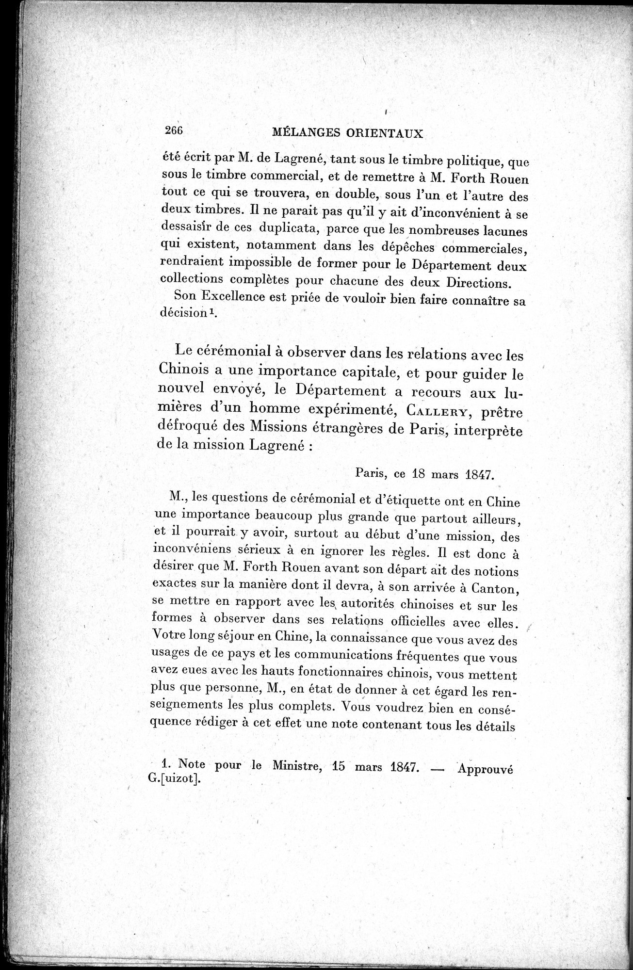 Mélanges d'Histoire et de Géographie Orientales : vol.1 / 274 ページ（白黒高解像度画像）