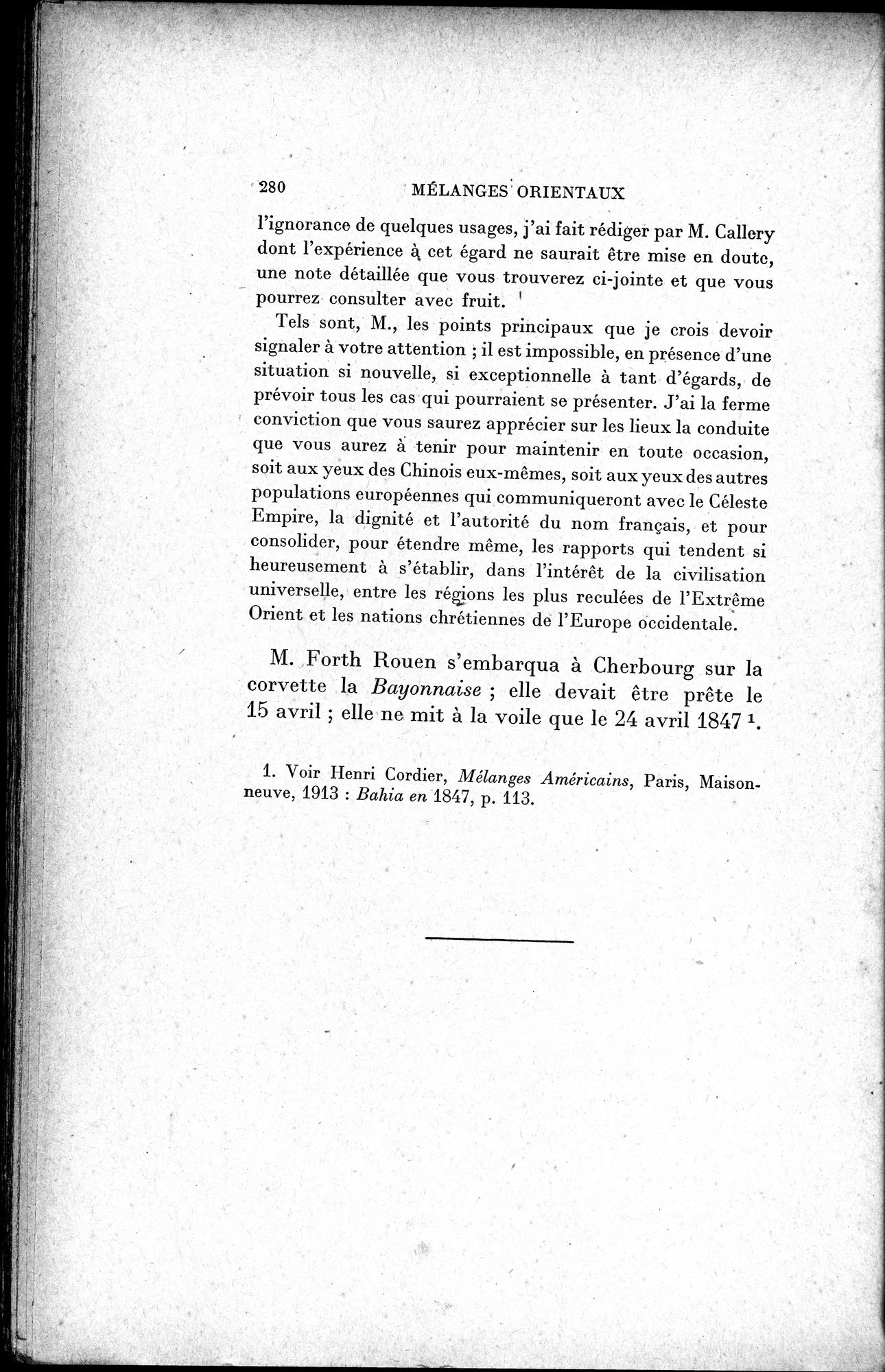 Mélanges d'Histoire et de Géographie Orientales : vol.1 / 288 ページ（白黒高解像度画像）