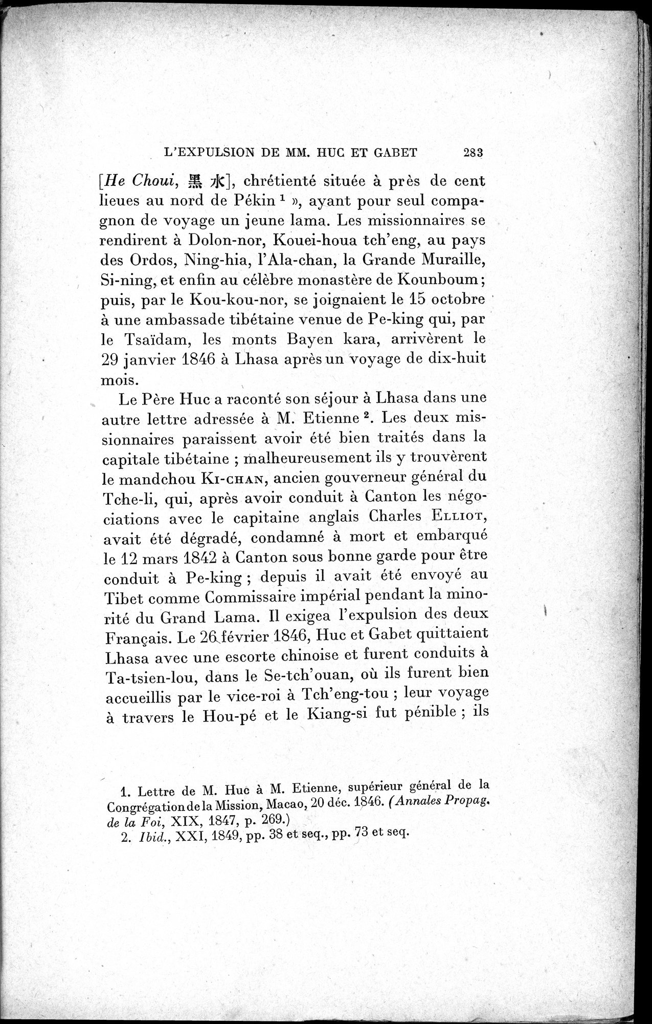 Mélanges d'Histoire et de Géographie Orientales : vol.1 / Page 291 (Grayscale High Resolution Image)