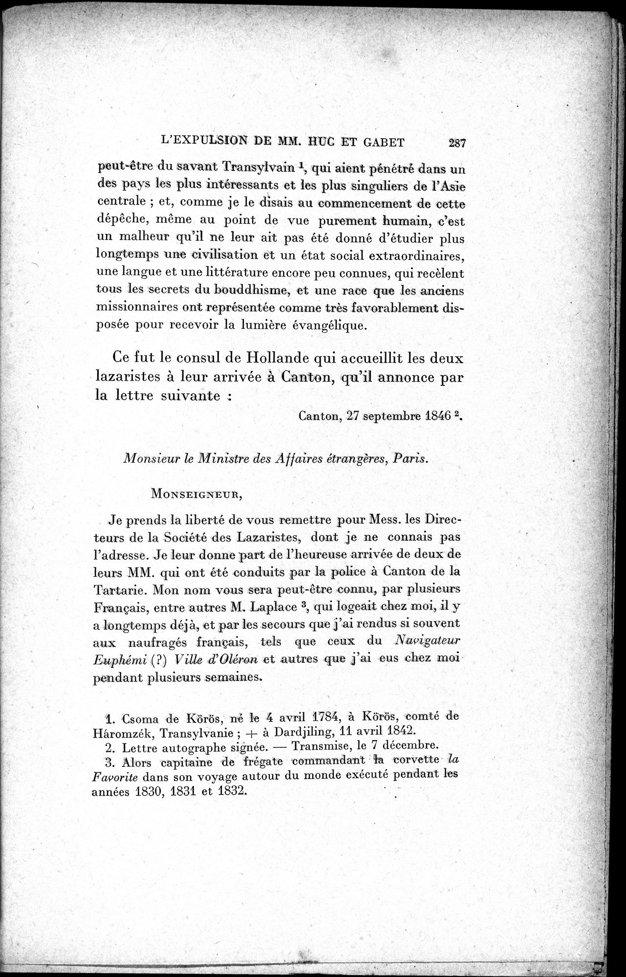Mélanges d'Histoire et de Géographie Orientales : vol.1 / 295 ページ（白黒高解像度画像）