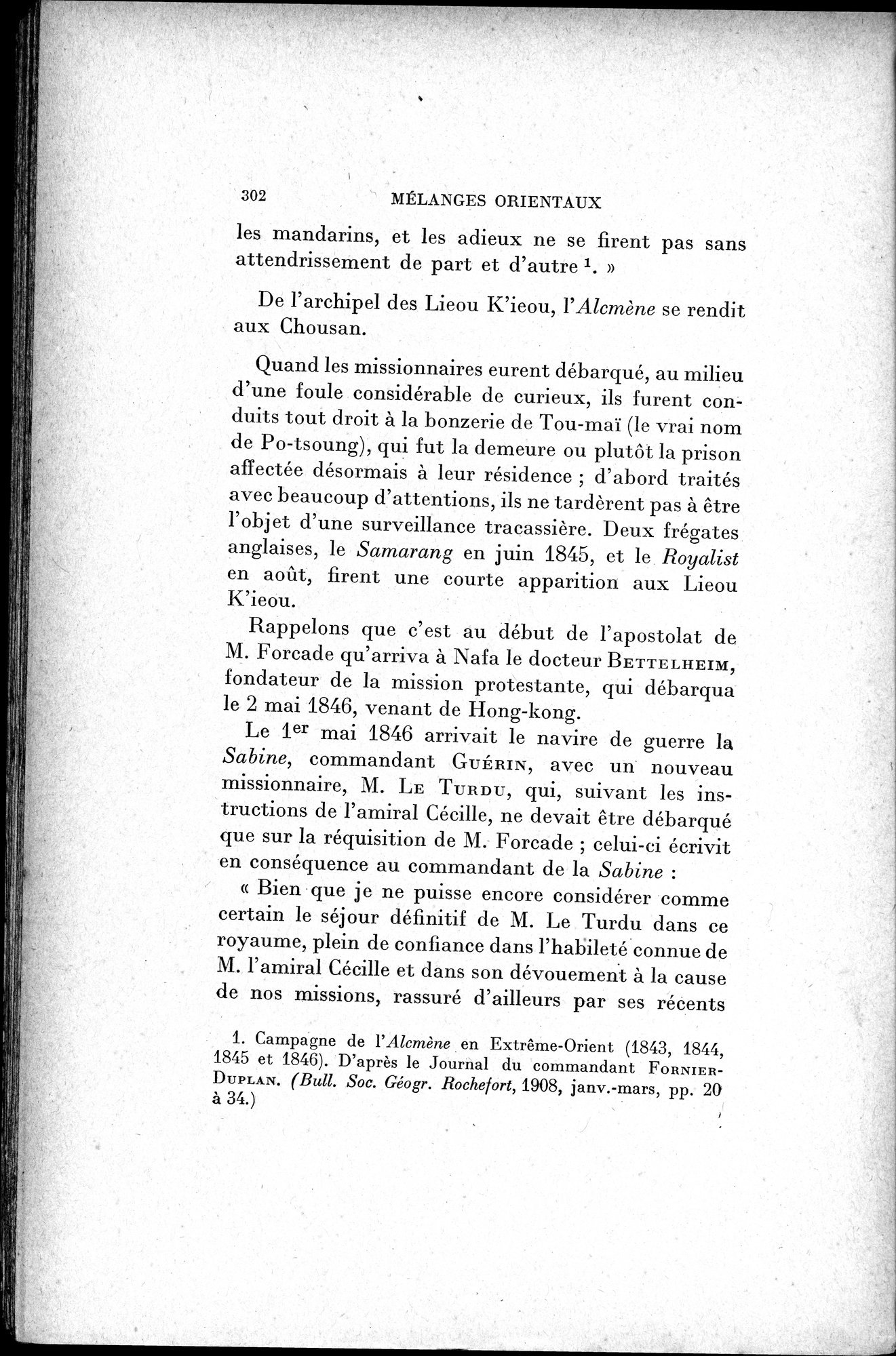 Mélanges d'Histoire et de Géographie Orientales : vol.1 / 310 ページ（白黒高解像度画像）