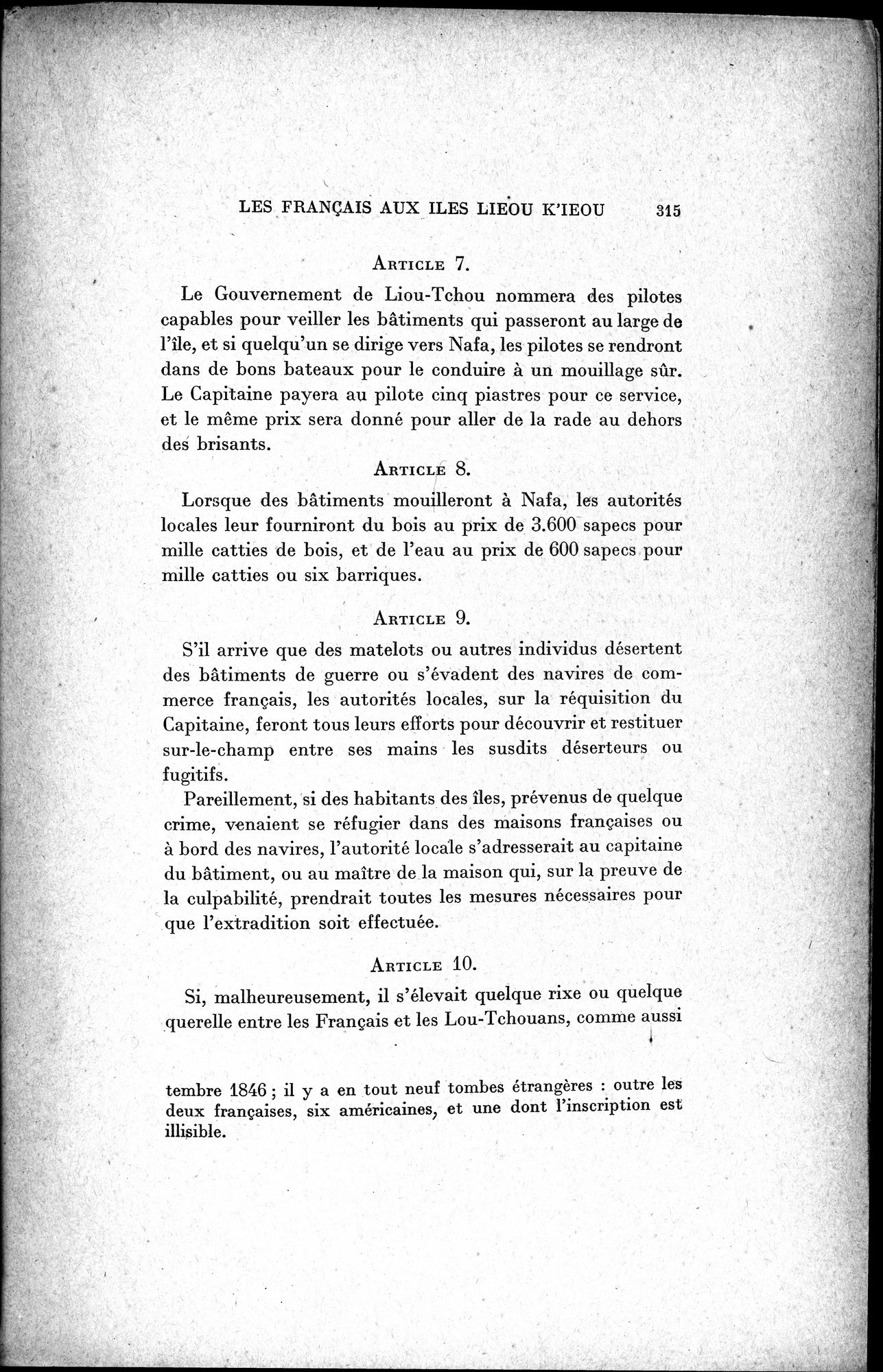 Mélanges d'Histoire et de Géographie Orientales : vol.1 / 323 ページ（白黒高解像度画像）