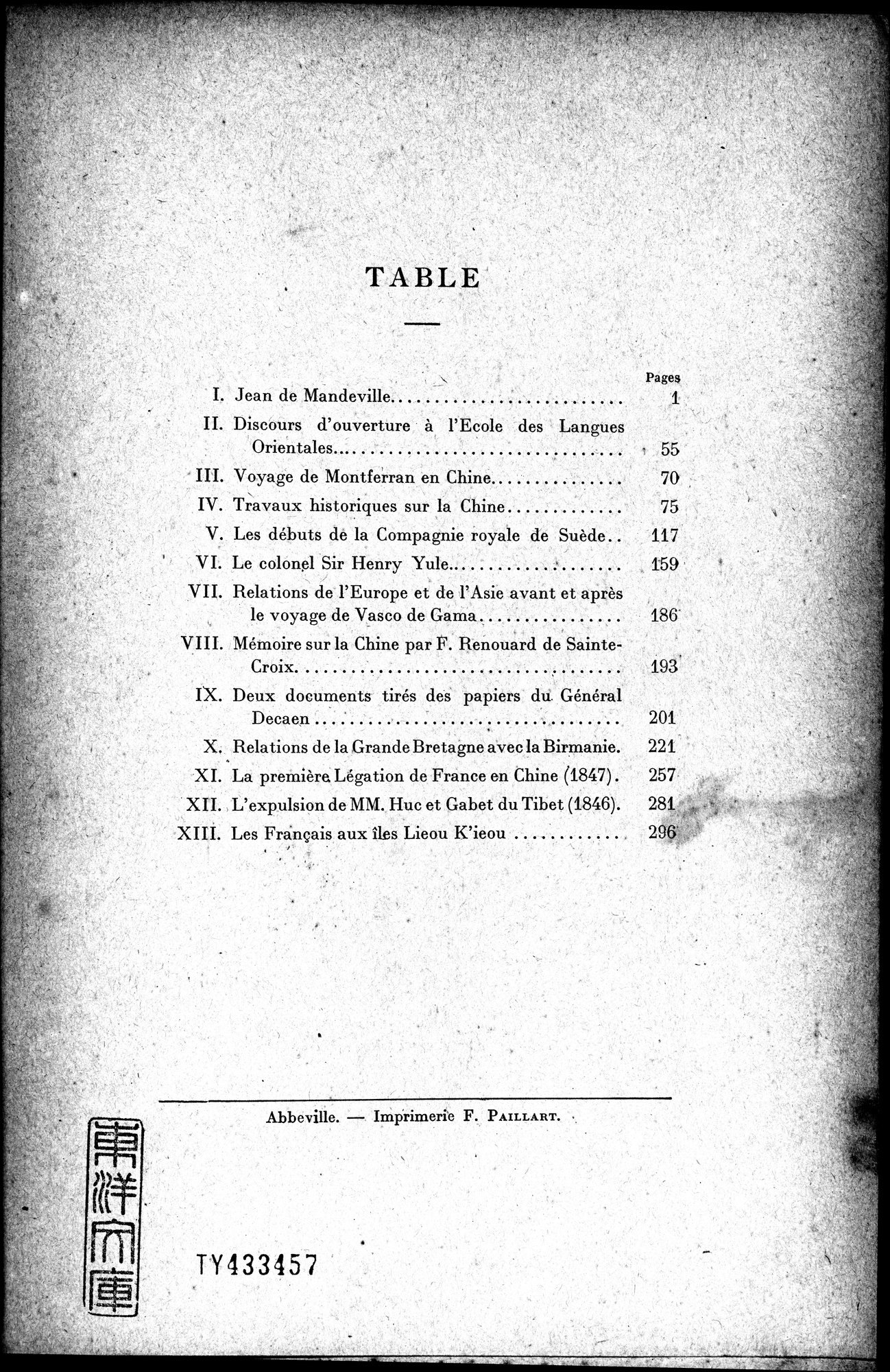 Mélanges d'Histoire et de Géographie Orientales : vol.1 / 327 ページ（白黒高解像度画像）