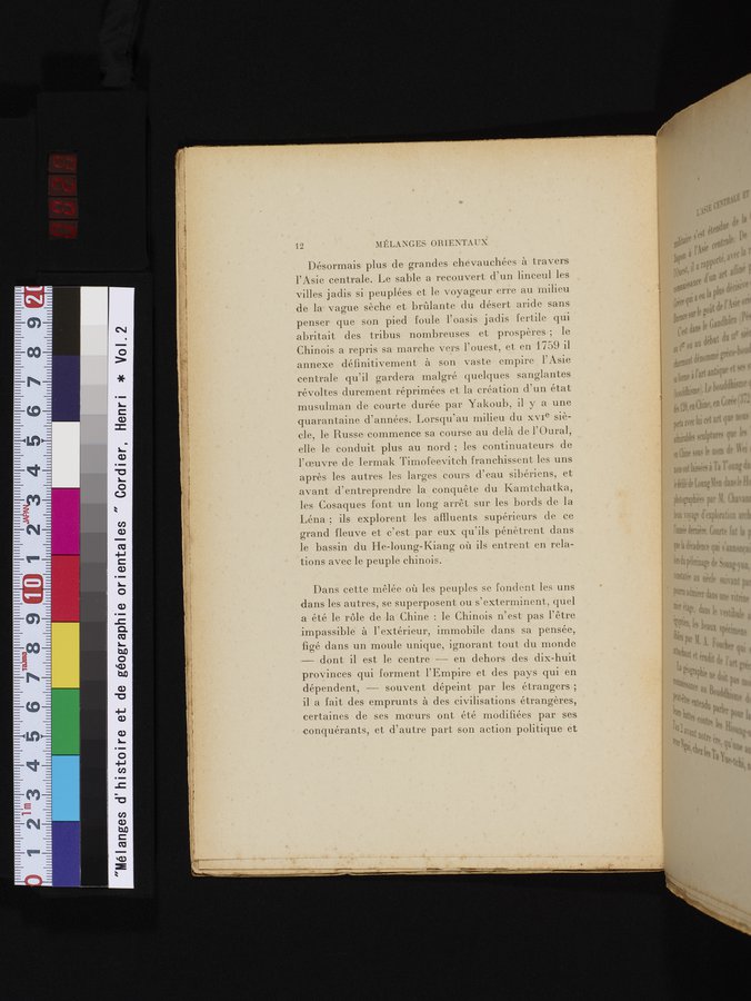 Mélanges d'Histoire et de Géographie Orientales : vol.2 / 20 ページ（カラー画像）