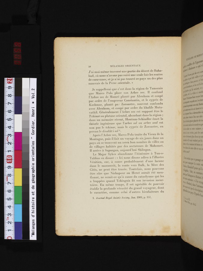 Mélanges d'Histoire et de Géographie Orientales : vol.2 / 58 ページ（カラー画像）