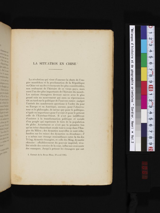 Mélanges d'Histoire et de Géographie Orientales : vol.2 / 61 ページ（カラー画像）