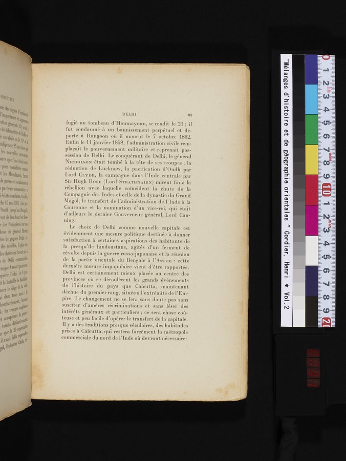 Mélanges d'Histoire et de Géographie Orientales : vol.2 / Page 91 (Color Image)