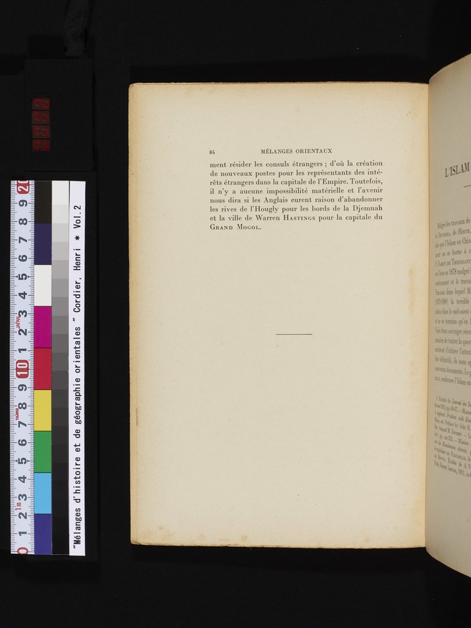 Mélanges d'Histoire et de Géographie Orientales : vol.2 / 92 ページ（カラー画像）