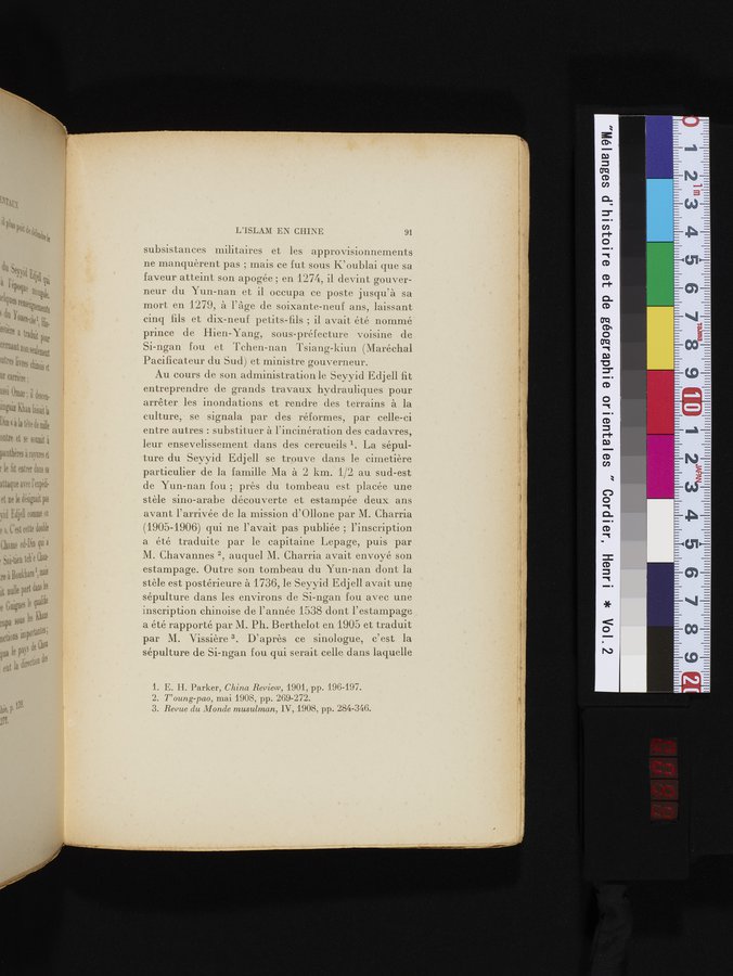 Mélanges d'Histoire et de Géographie Orientales : vol.2 / 99 ページ（カラー画像）