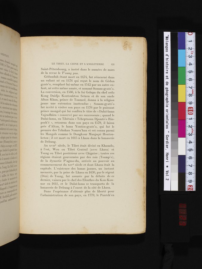 Mélanges d'Histoire et de Géographie Orientales : vol.2 / 129 ページ（カラー画像）
