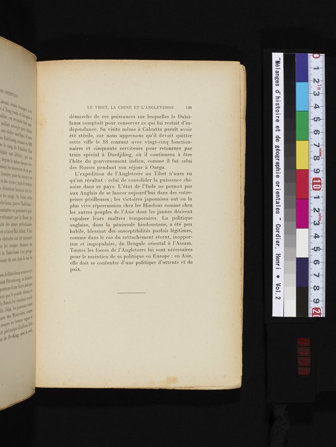 Mélanges d'Histoire et de Géographie Orientales : vol.2 / 147 ページ（カラー画像）