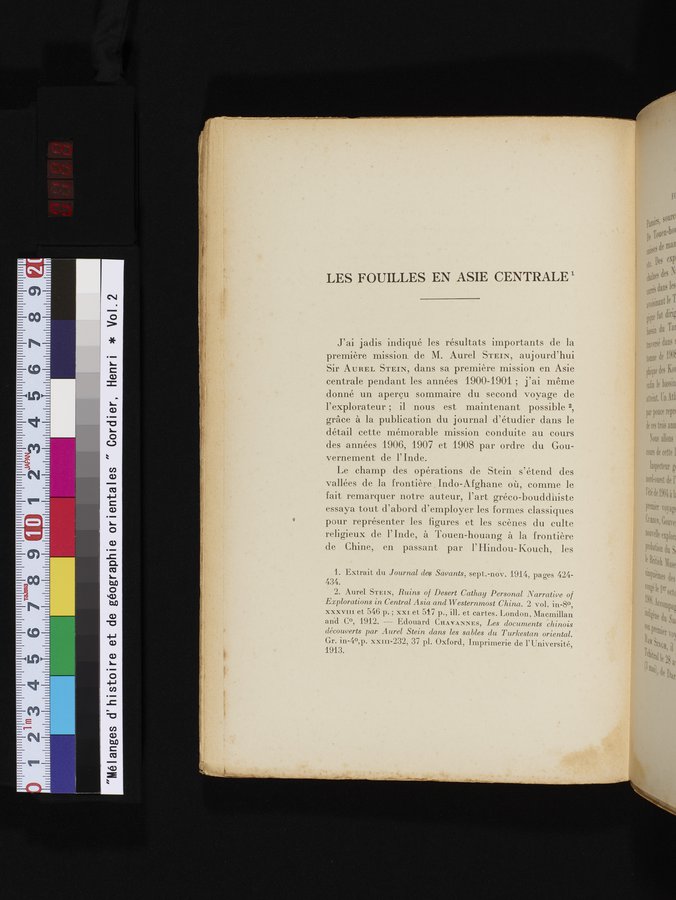 Mélanges d'Histoire et de Géographie Orientales : vol.2 / 188 ページ（カラー画像）