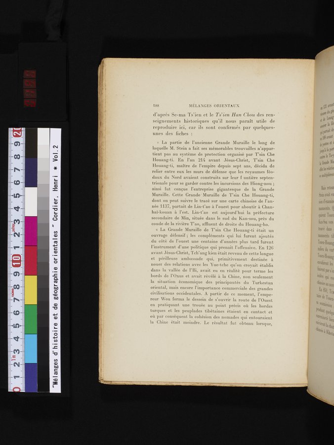 Mélanges d'Histoire et de Géographie Orientales : vol.2 / 196 ページ（カラー画像）