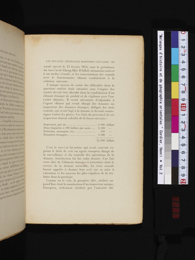 Mélanges d'Histoire et de Géographie Orientales : vol.2 / 209 ページ（カラー画像）
