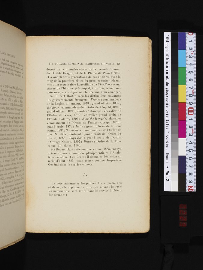 Mélanges d'Histoire et de Géographie Orientales : vol.2 / Page 229 (Color Image)
