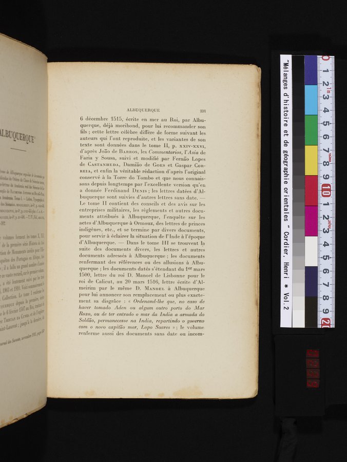 Mélanges d'Histoire et de Géographie Orientales : vol.2 / 239 ページ（カラー画像）