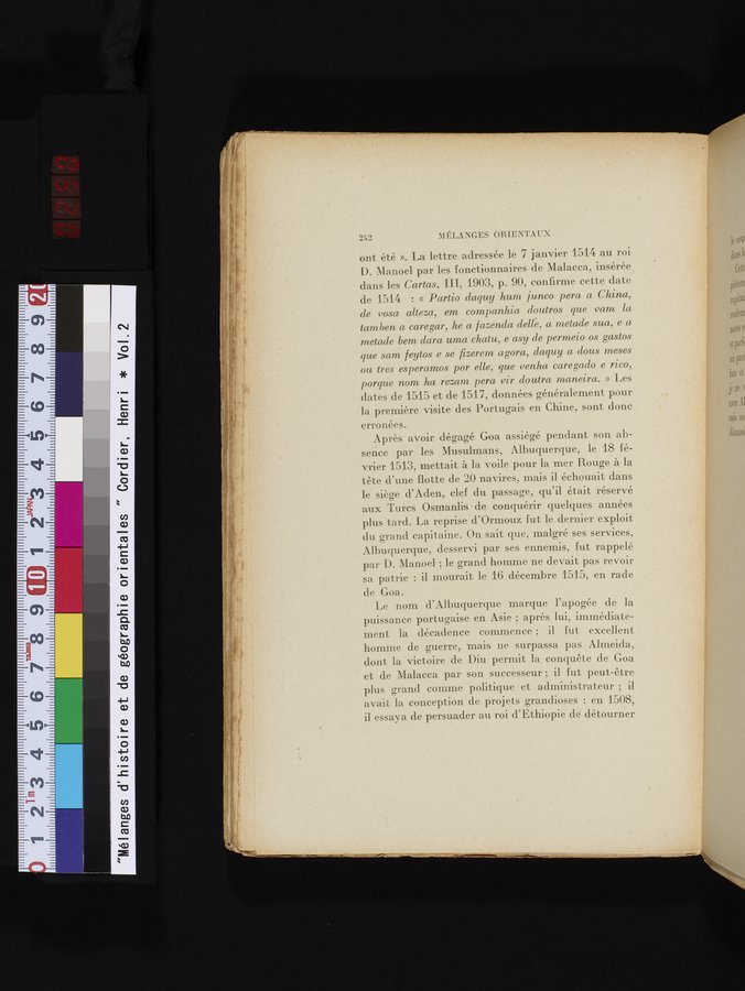 Mélanges d'Histoire et de Géographie Orientales : vol.2 / 250 ページ（カラー画像）