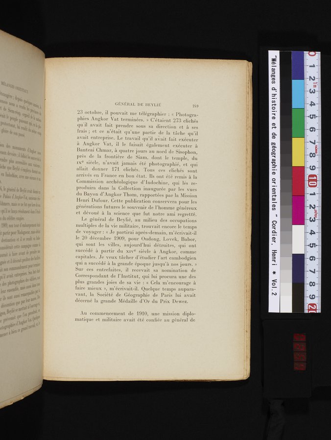 Mélanges d'Histoire et de Géographie Orientales : vol.2 / 257 ページ（カラー画像）
