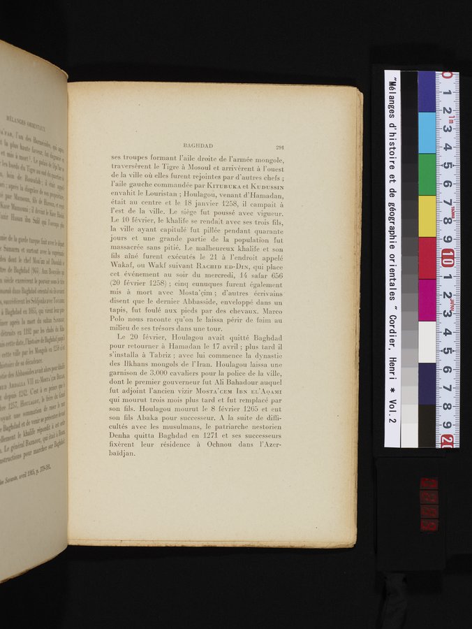 Mélanges d'Histoire et de Géographie Orientales : vol.2 / 299 ページ（カラー画像）