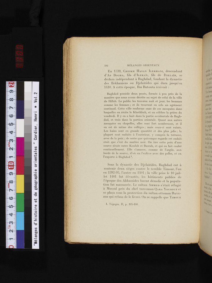 Mélanges d'Histoire et de Géographie Orientales : vol.2 / 300 ページ（カラー画像）