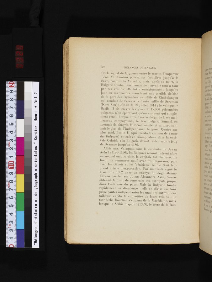 Mélanges d'Histoire et de Géographie Orientales : vol.2 / 328 ページ（カラー画像）