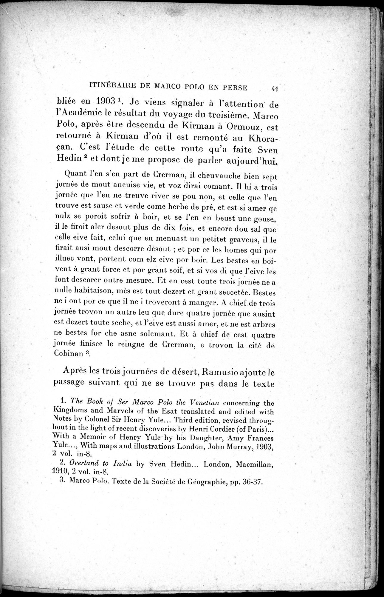 Mélanges d'Histoire et de Géographie Orientales : vol.2 / 49 ページ（白黒高解像度画像）